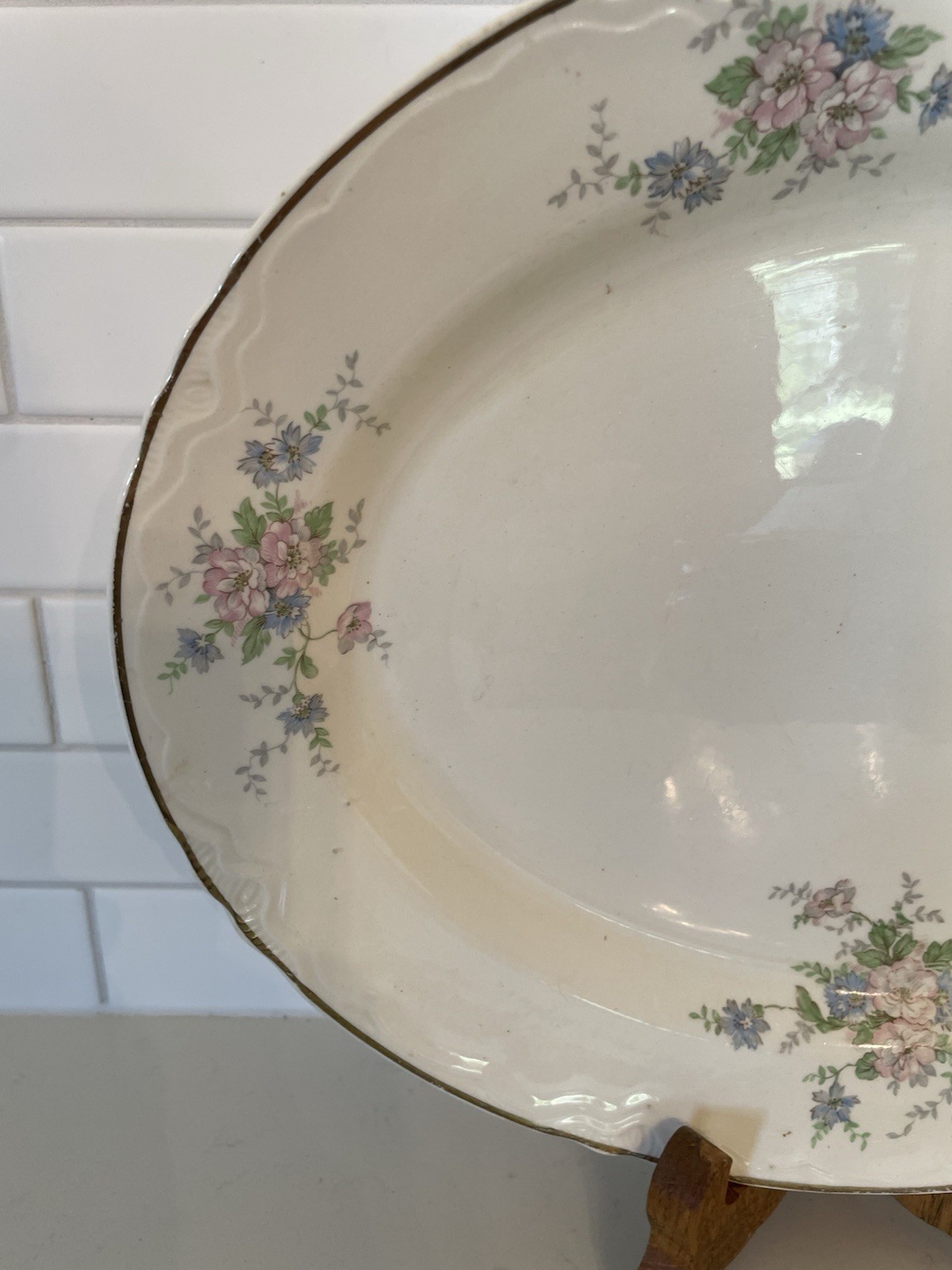 Homer Laughlin eggshell Georgian Serving Platter 13 3/4 x 11 Inches
