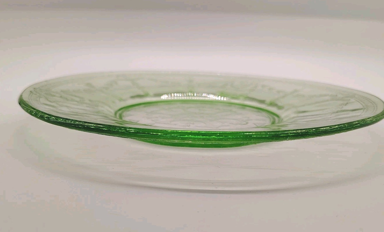 Depression Uranium Mixed Piece Glass Lot, 6 Pieces, UV Glow, VINTAGE
