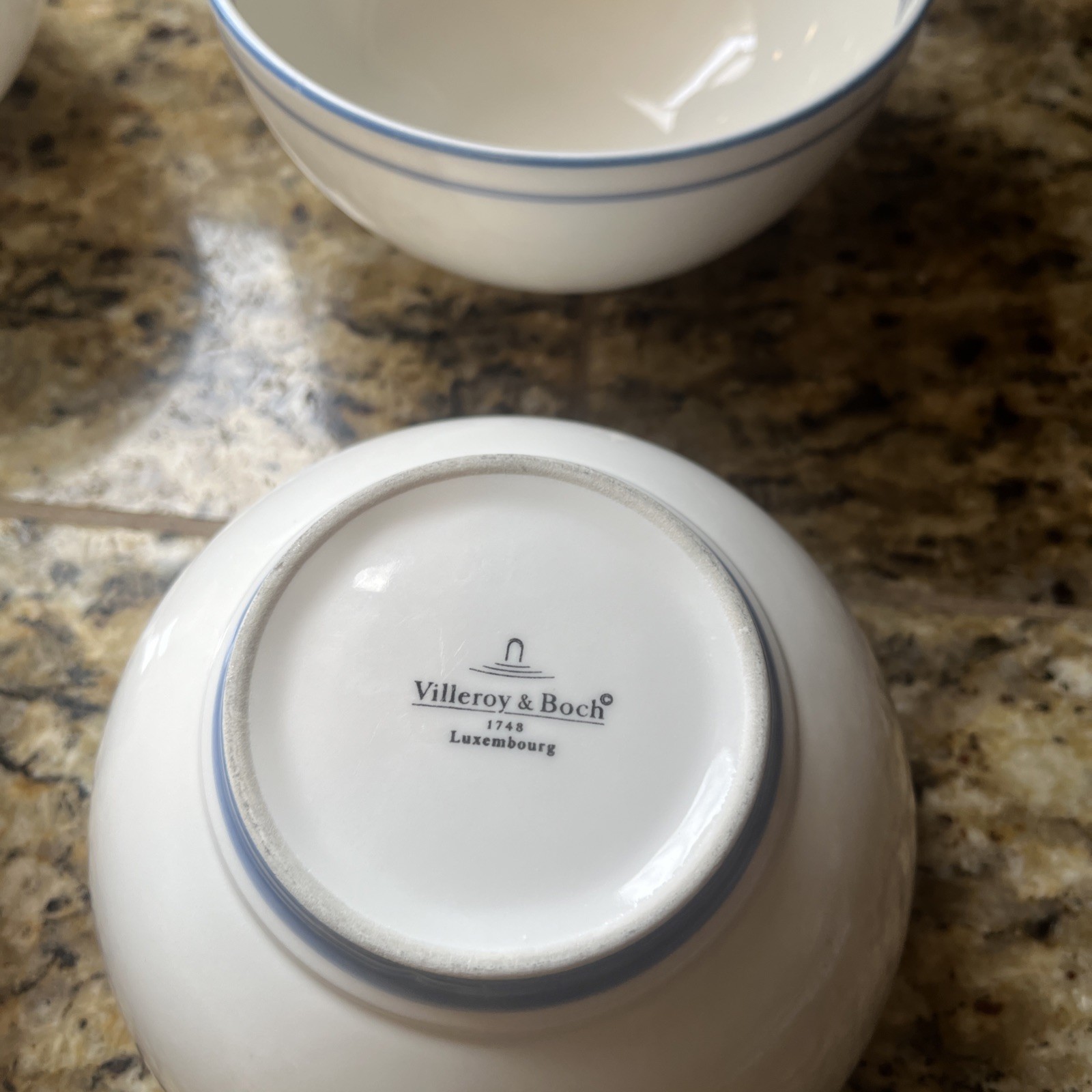 Villeroy & Boch Casa Azul Rice Bowl Set of 4 Made In Luxembourg
