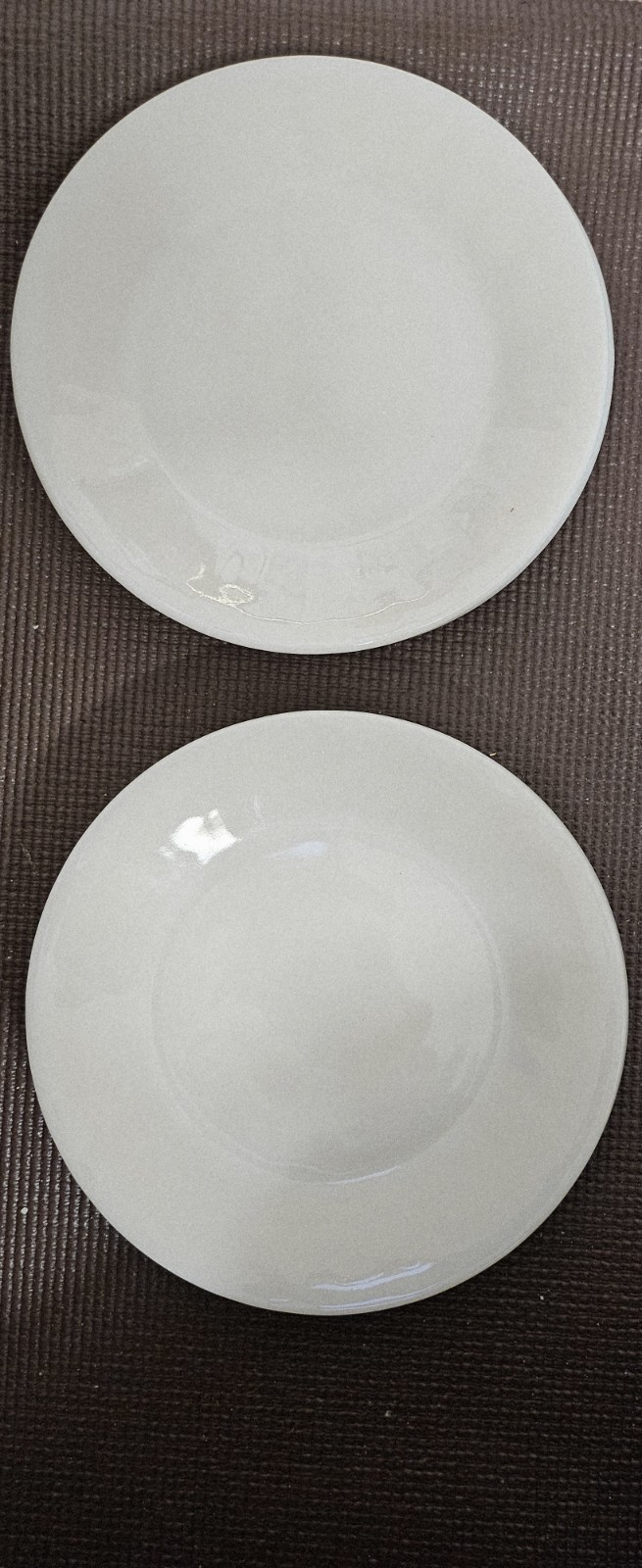 🔥🔥🔥 Vintage Set Of 4 Fire King Ivory White Oven Ware Glass Dinner Plate 9”