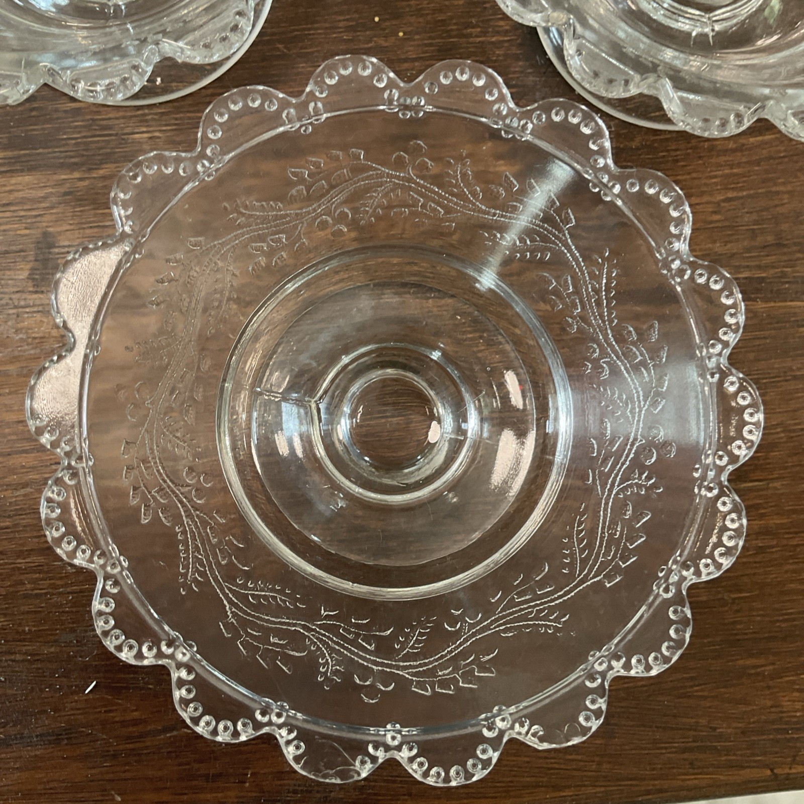 1879 CAPITOLA AKA BARLEY Bryce, Higbee Footed Sauce / Berry Bowl set of 3