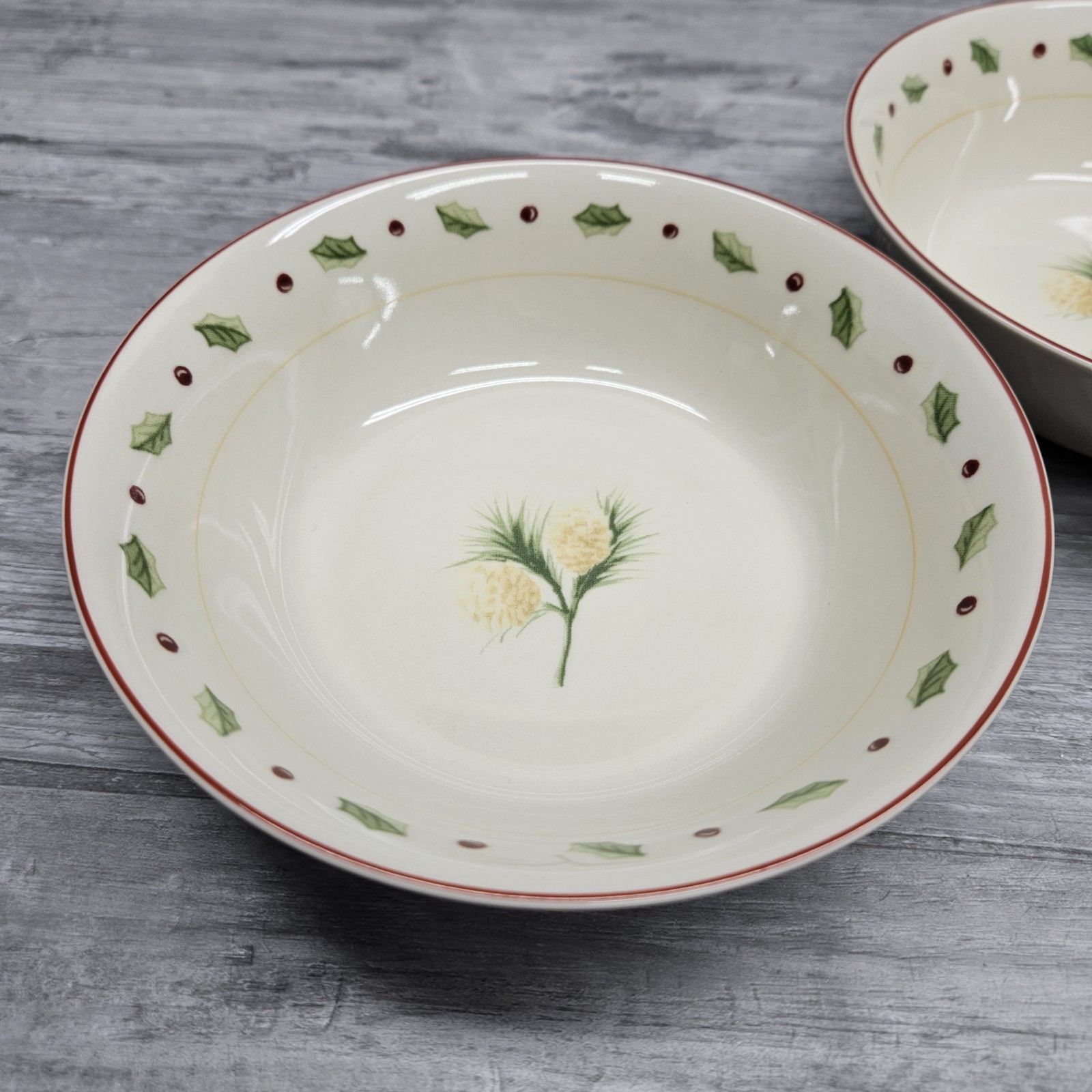 Merry Brite Holiday Home Collection Christmas Bowls Lot (4)
