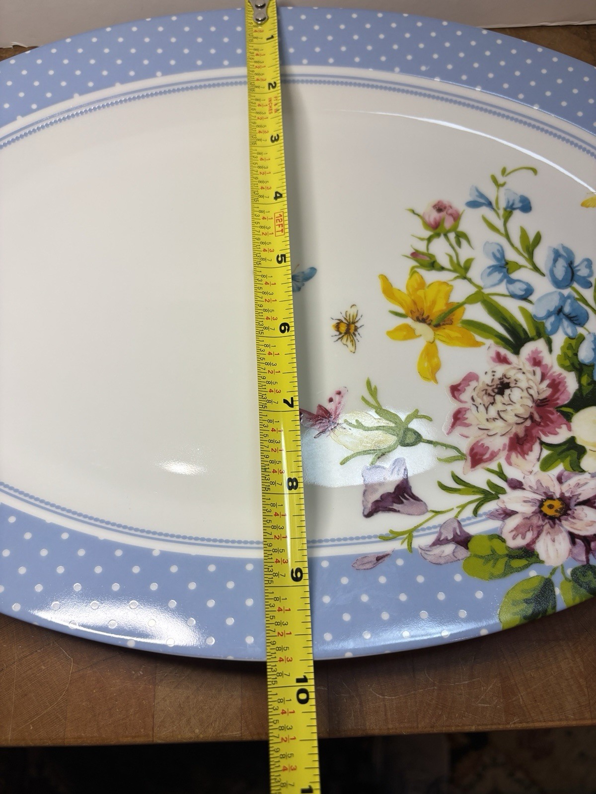 Vtg Katie Alice English Garden Oval Platter Plate 2546896