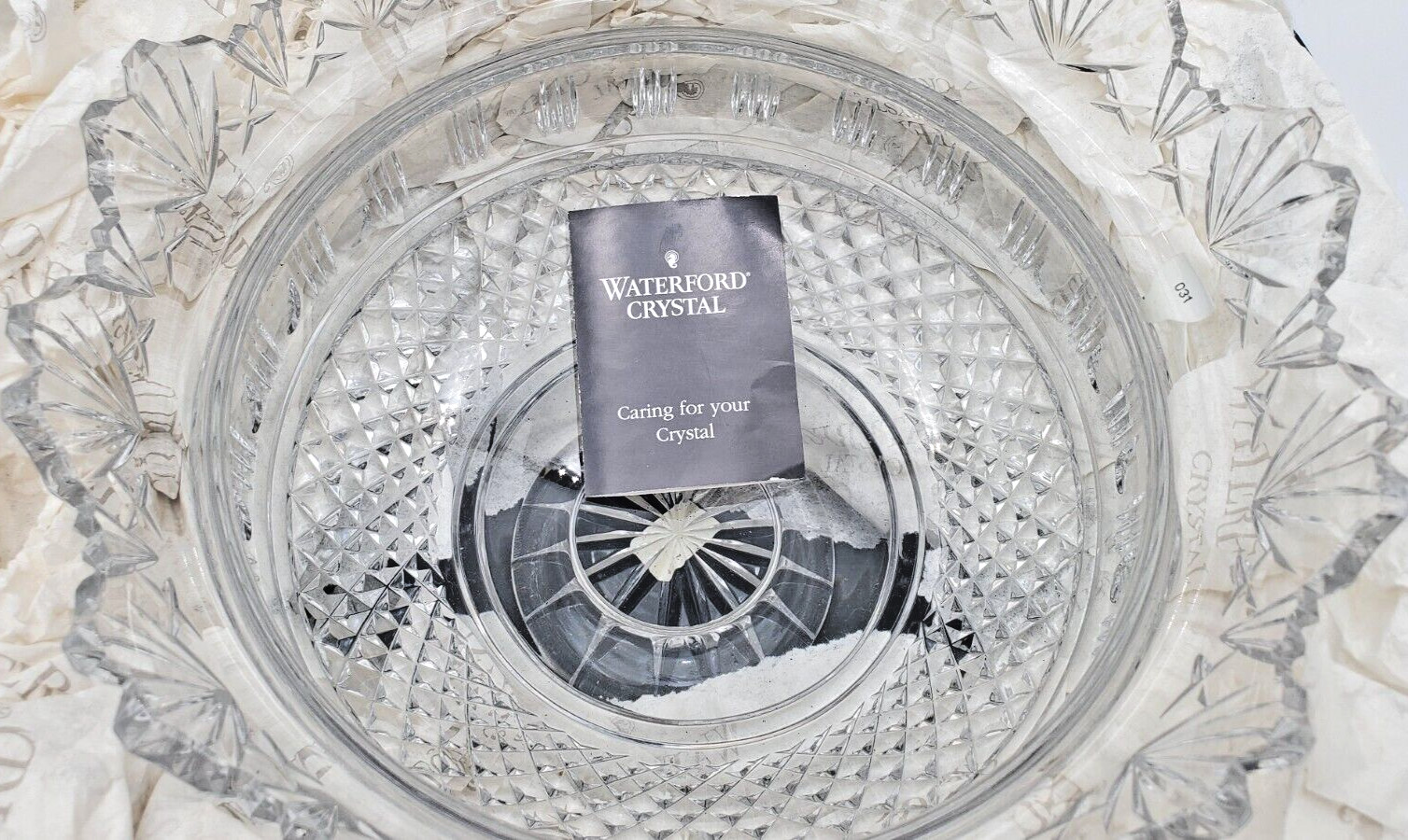 Waterford Crystal Kings Bowl 10″ Centerpiece Designers Gallery Collection New