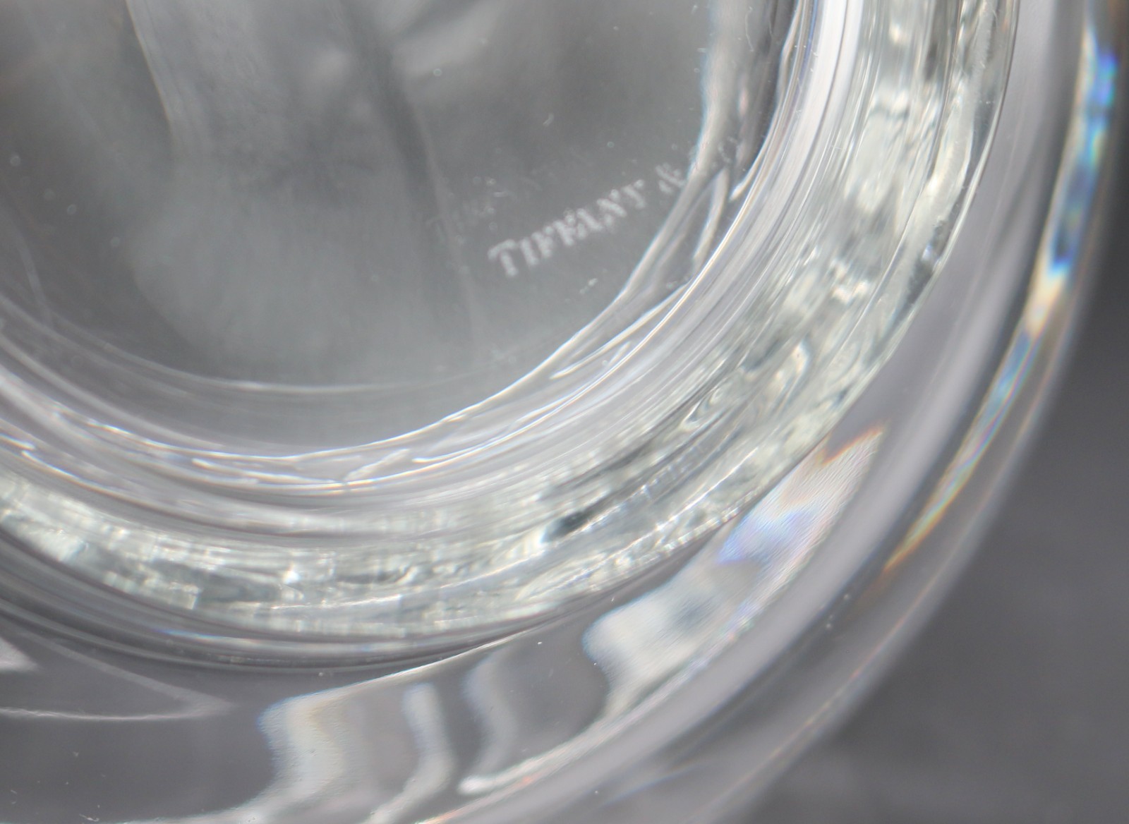 Vintage Tiffany & Co. Crystal 8″ Bowl Raised Hearts Border