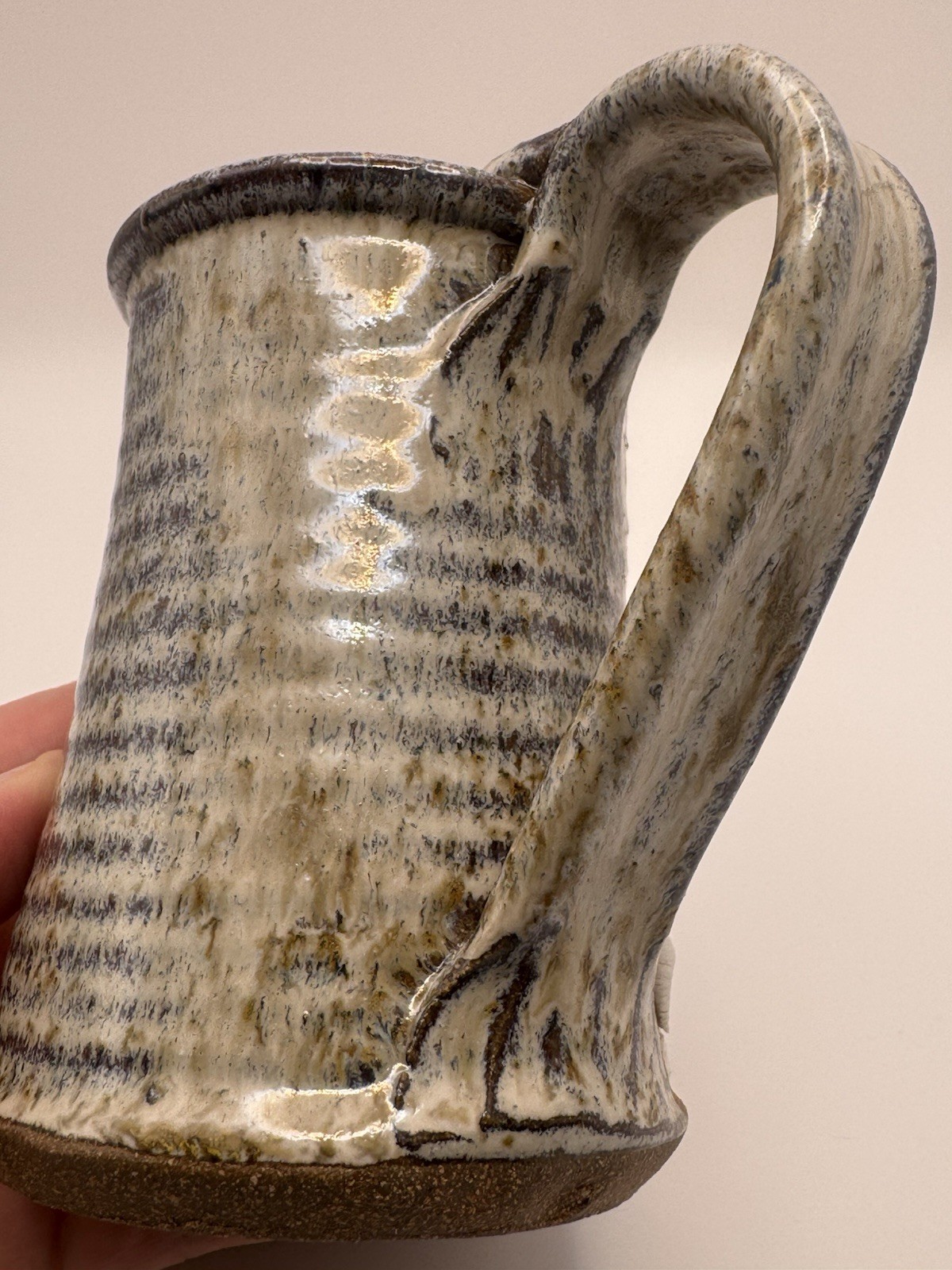 Vintage Ugly Funny Face Stoneware Mug Pottery Silly 3D Art