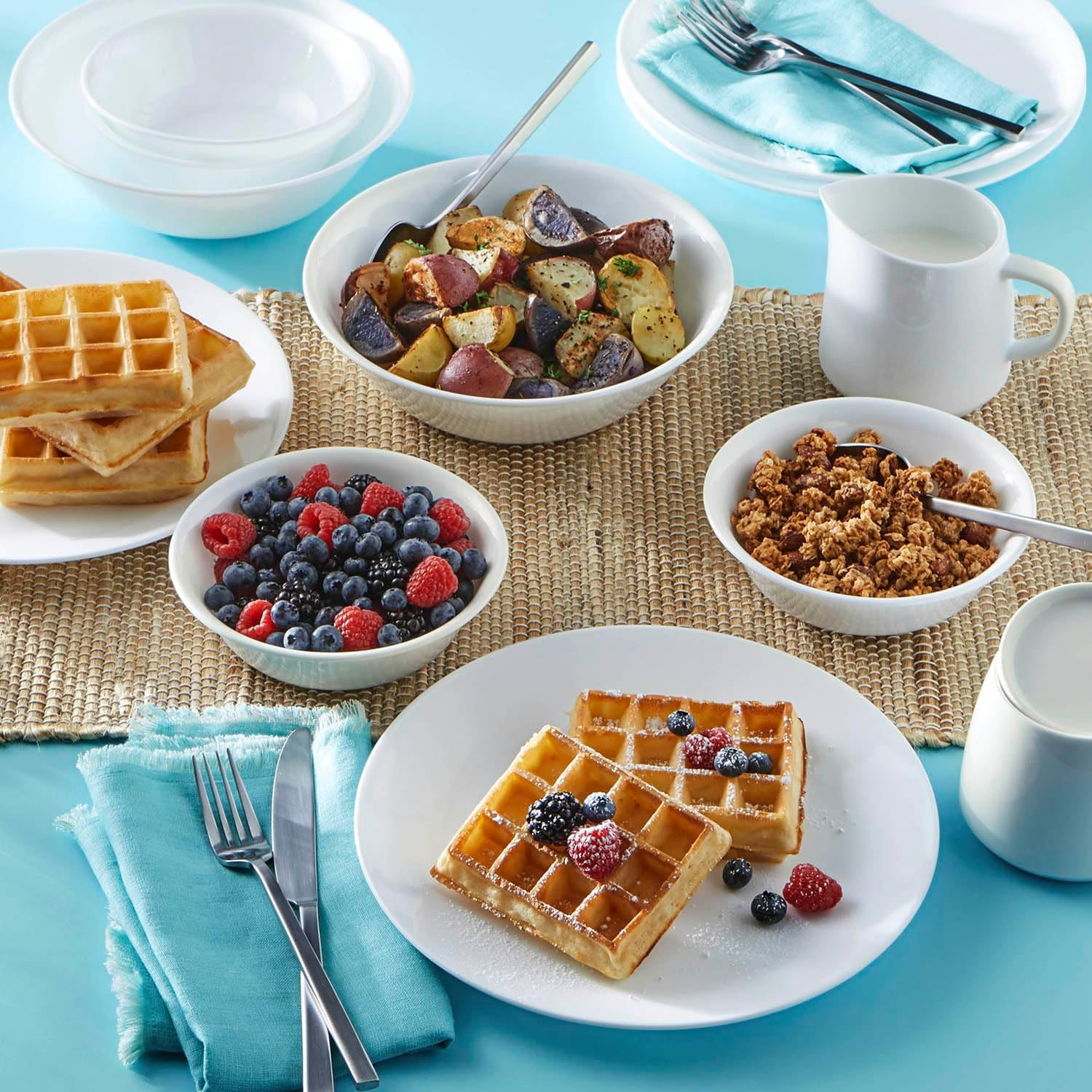 Corelle Vitrelle 6-Piece Soup/Cereal Bowl Set Triple Layer Glass and Chip Resist
