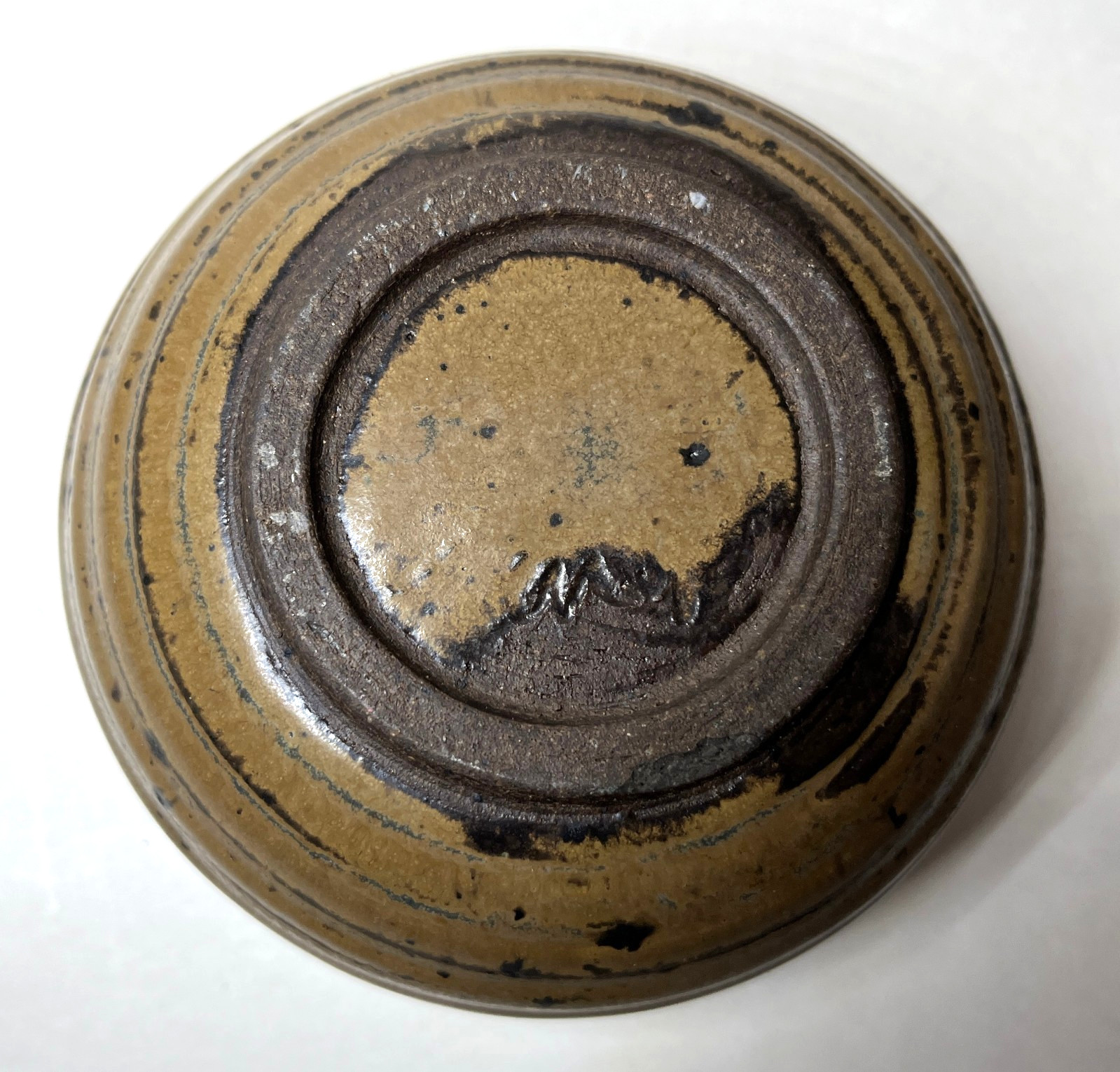 Vintage Artist Marked Studio Pottery Stoneware Bowl