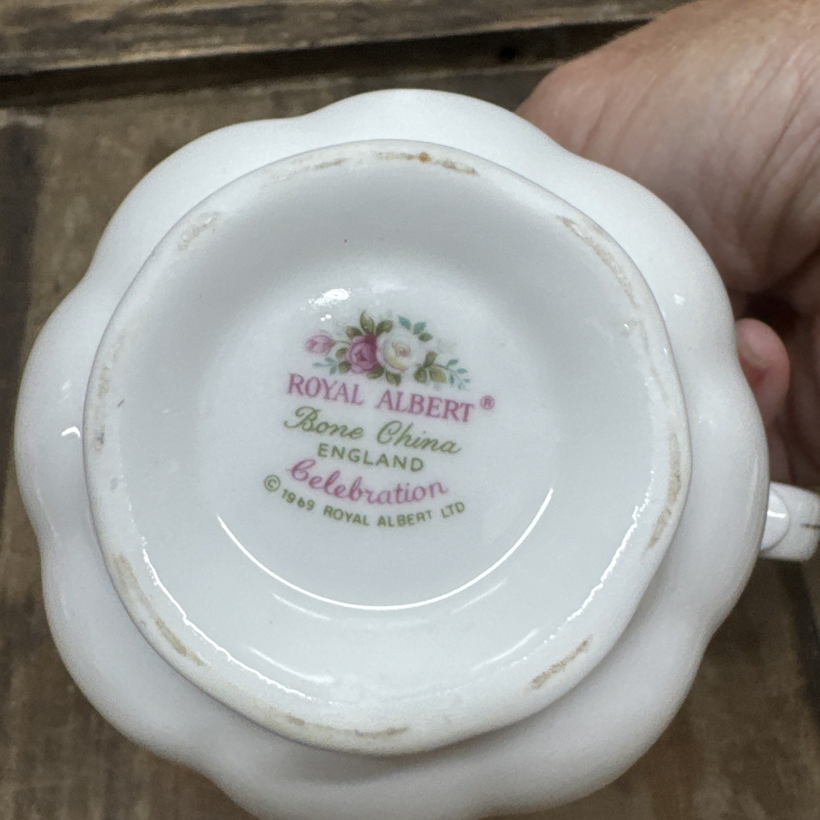 Royal Albert CELEBRATION Floral Cream Creamer Only Bone China England EXCELLENT