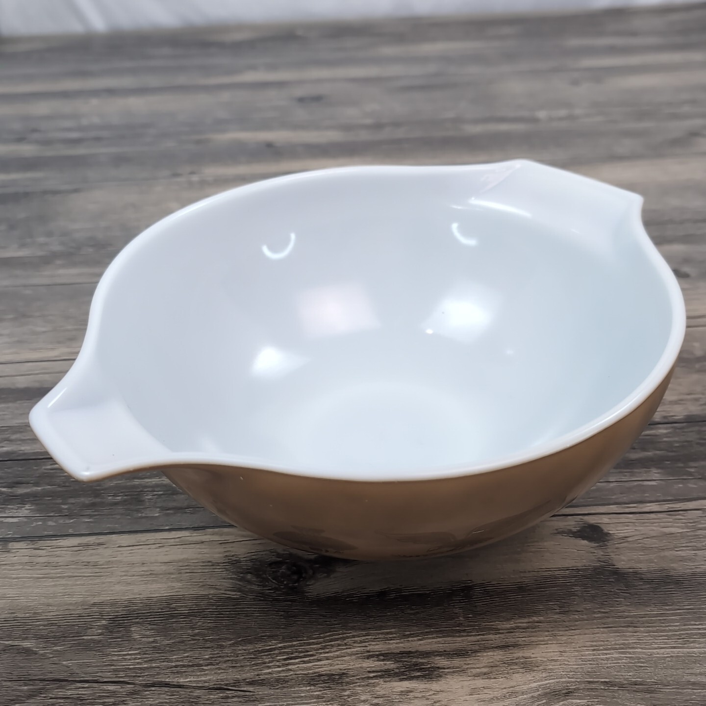 PYREX Mixing Bowl Cinderella Design # 444 Gold American 13″ 4 Quart 1960’s MCM