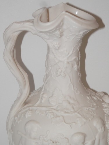 COPELAND 10 3/8″ TALL CIRCA 1850-1860 PARIAN JUG “THE VINTAGE” MINT! BUY IT NOW!