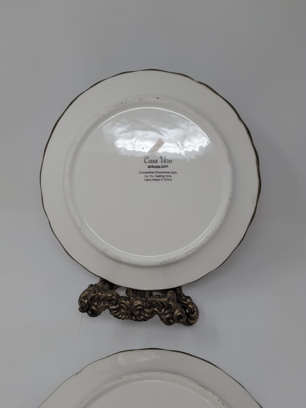 Set Of 2 Napa Vineyardby Casa Vero Dinner Plate Width: 10 1/8 in