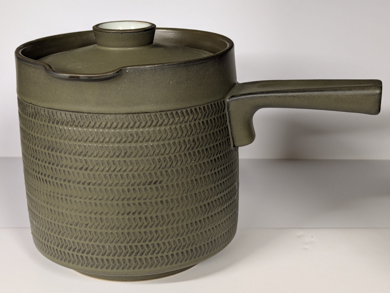 Denby /Langley CAMELOT Dark Green Saucepan / Covered Casserole & Lid