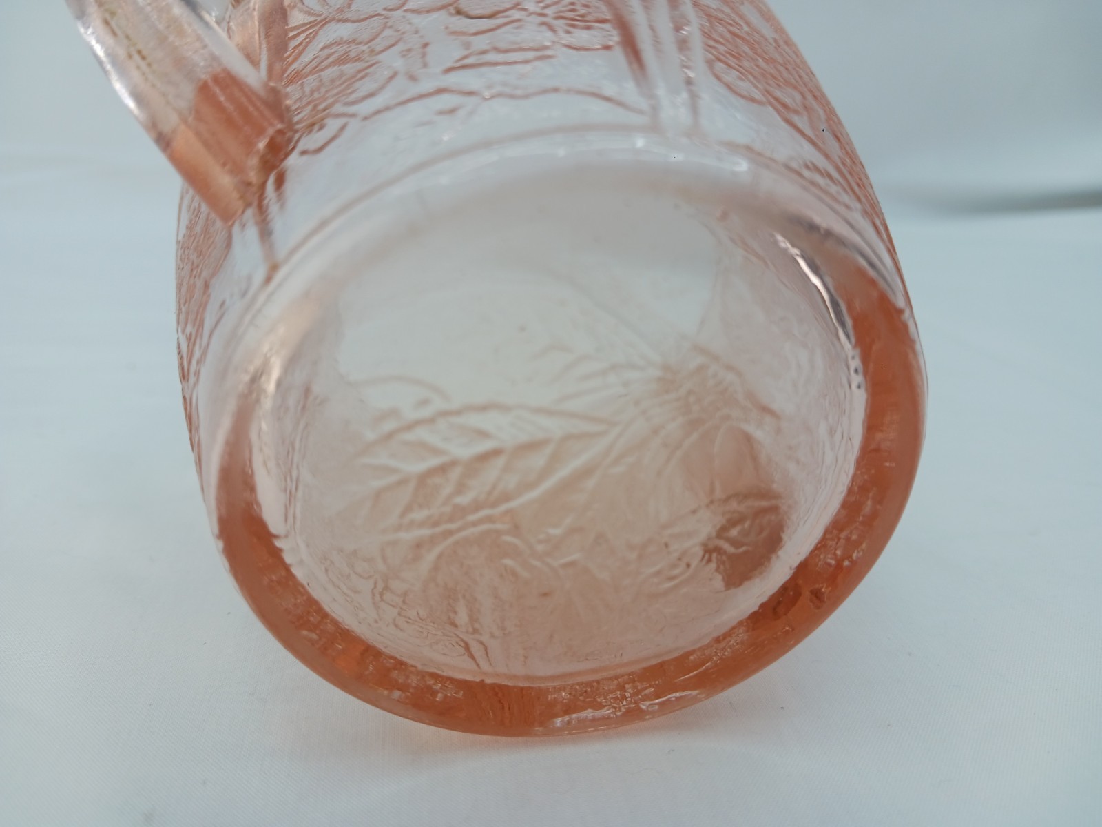Jeannette Cherry Blossom Pink Depression Glass Sugar Dish Excellent Condition