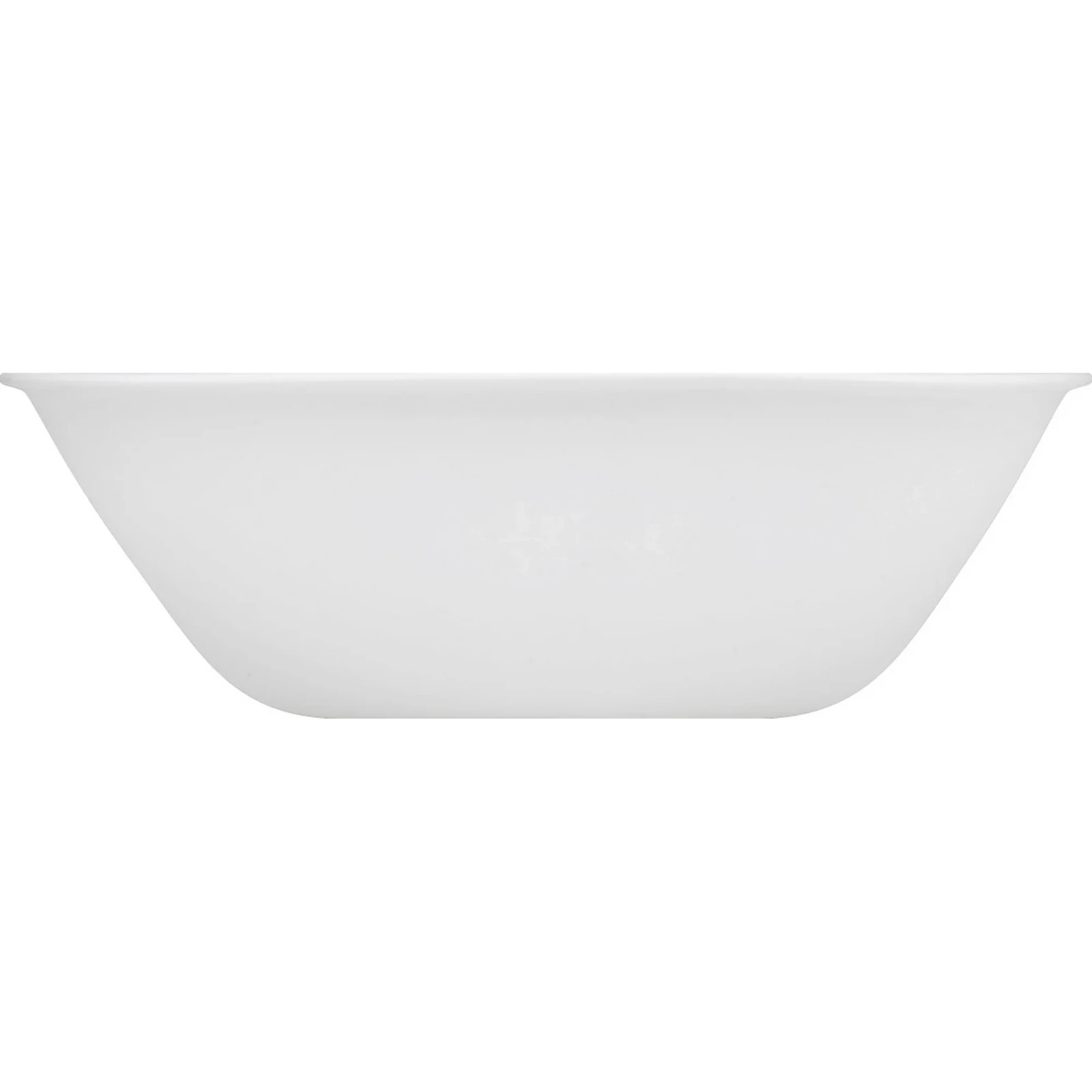 Corelle Square Pure White 22 oz Cereal Bowls – Set of 4, Chip‑Resistant Glass