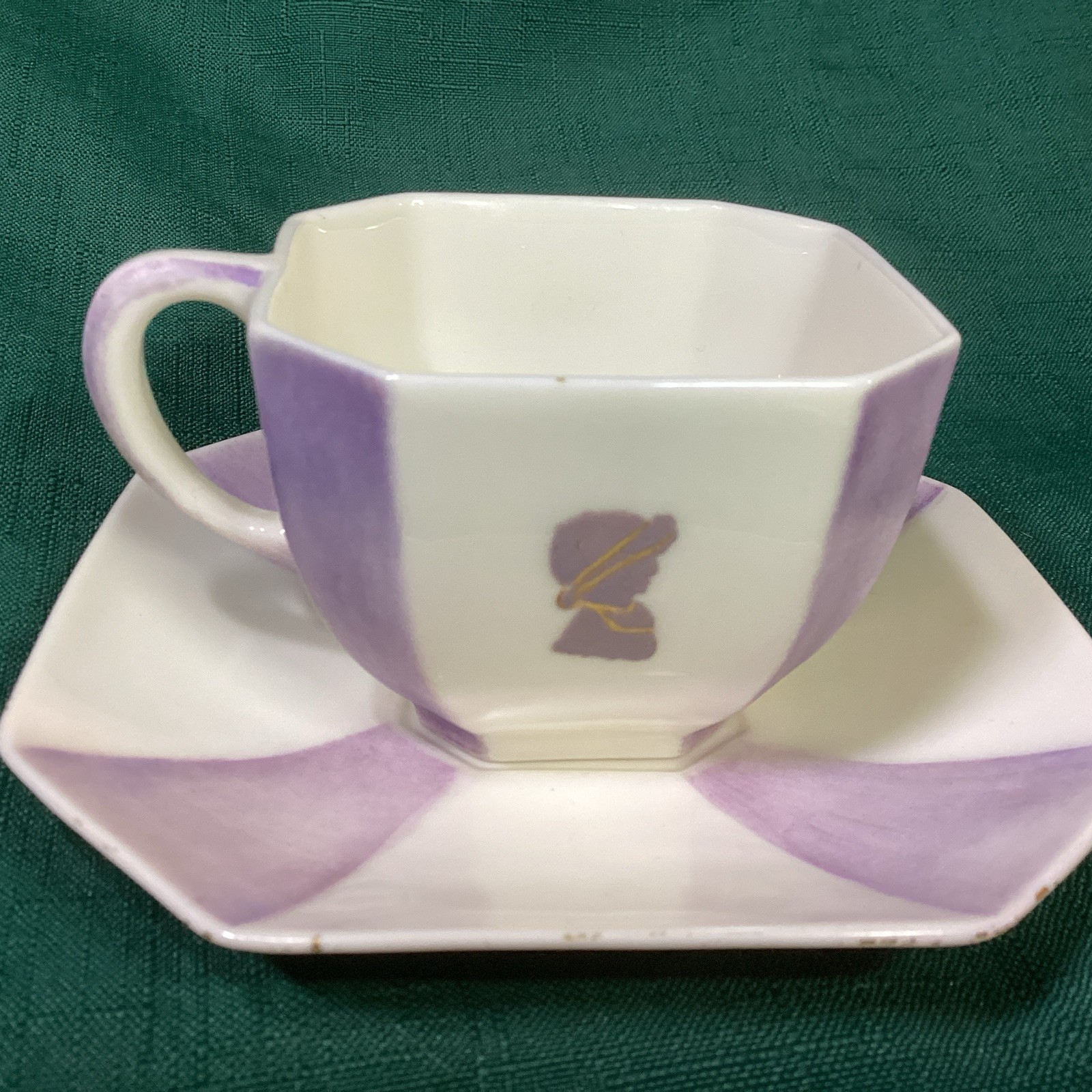 ANTIQUE Unique RARE Antique BELLEEK LENOX CAMEO 1899-1906 Cup & Saucer