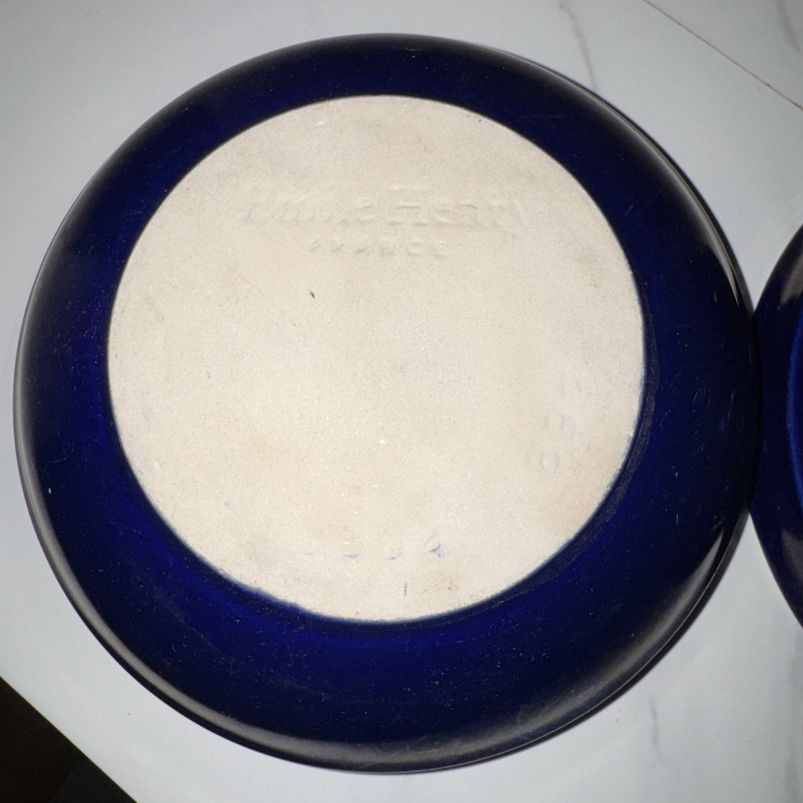 2 EMILE HENRY FRANCE COBALT BLUE 7.25 in BOWLS CEREAL SOUP CHILI #3304