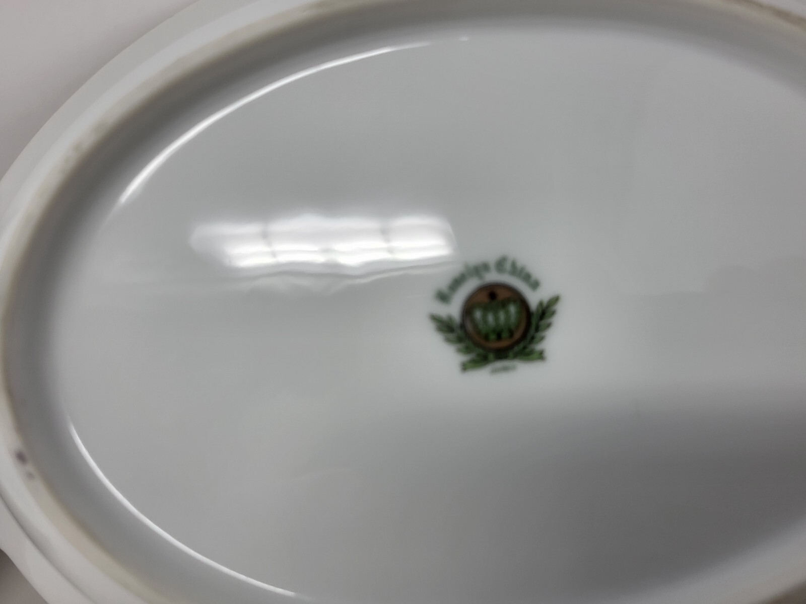 Lot of Two Roselyn Dogwood Vegetable Serving Bowls-One 9″ Round, One 11.25″ Oval