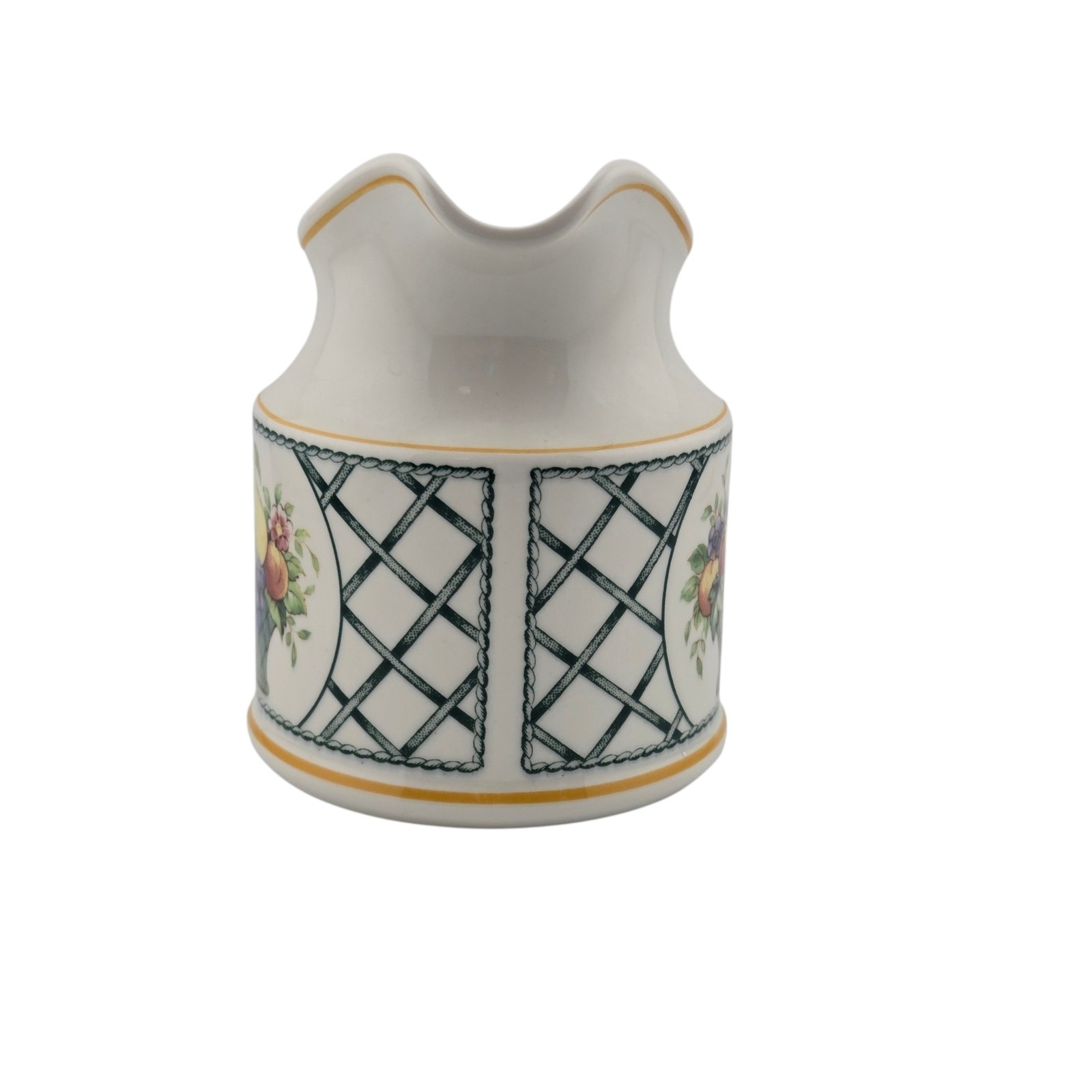 Villeroy & Boch Basket Creamer & Sugar Bowl w/ Lid Set Made in West Germany