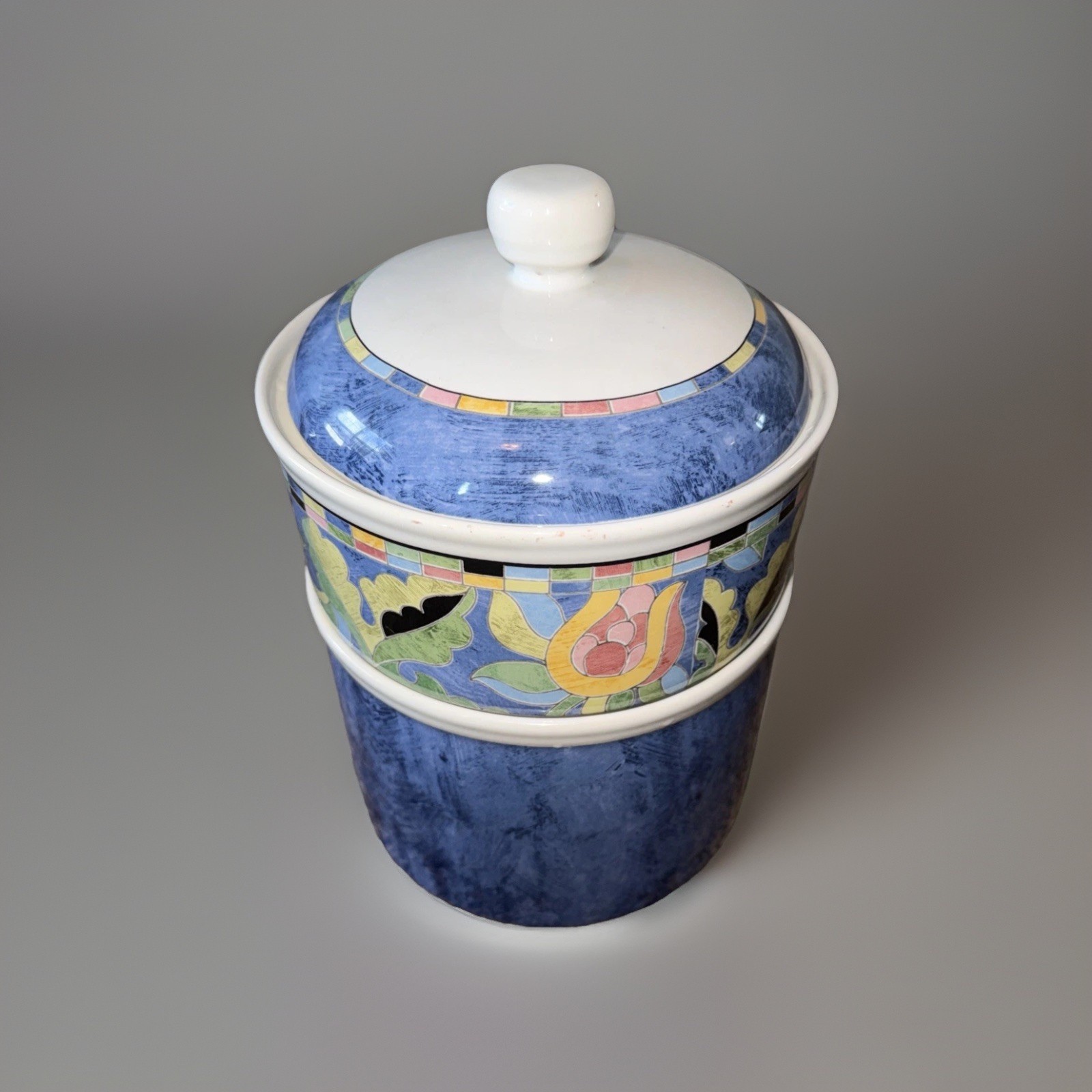 PTS International Interiors Fantasia Stoneware 3 Piece Stackable Bowls/Canister