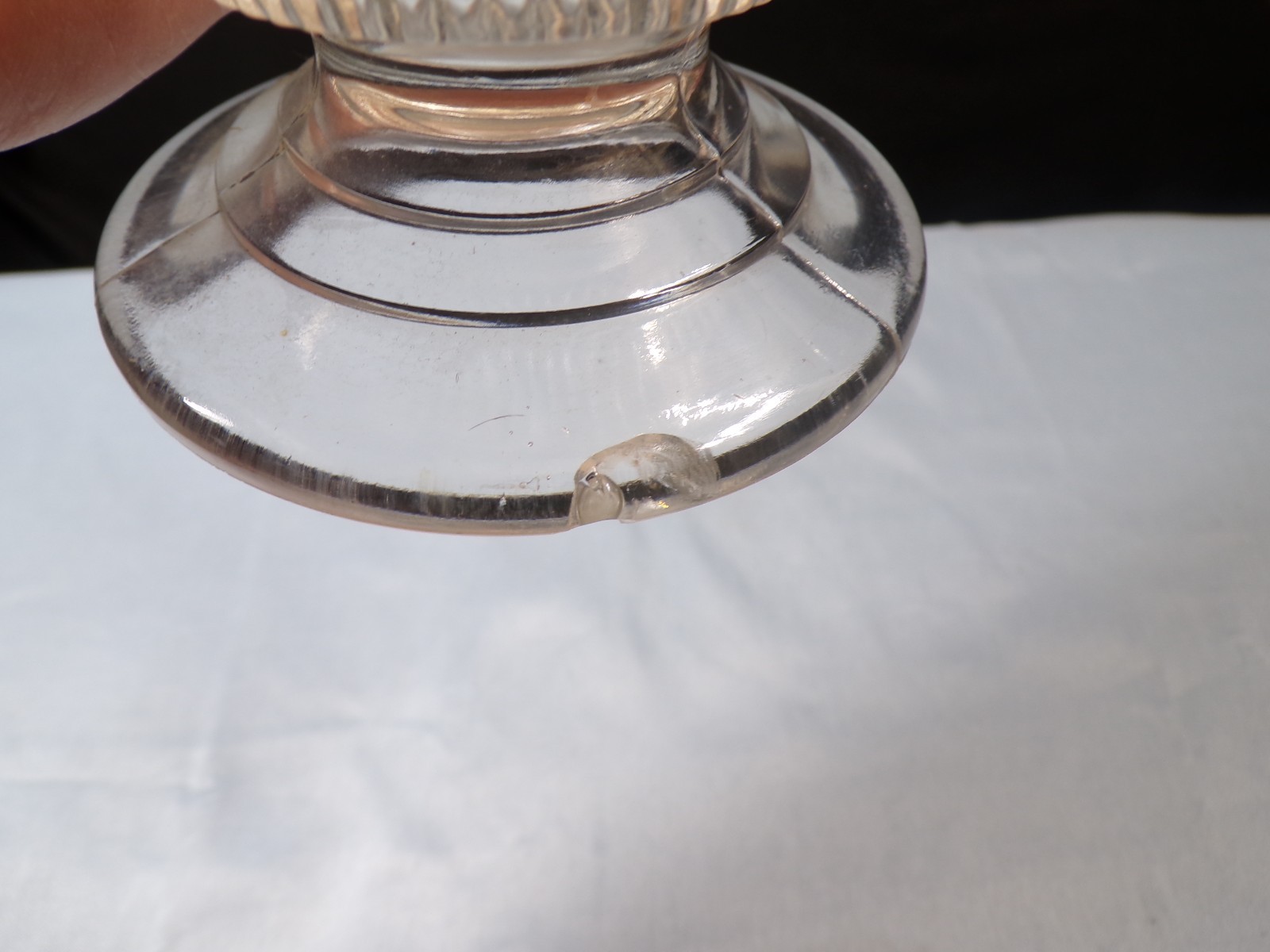 Vintage Circa 1880 Bryce Brothers Clear Glass Willow Oak Milk Pitcher