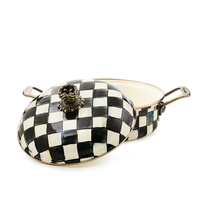 MacKenzie-Childs 3 Qt. Casserole Dish, Courtly Check, US Stock, No Import Fee