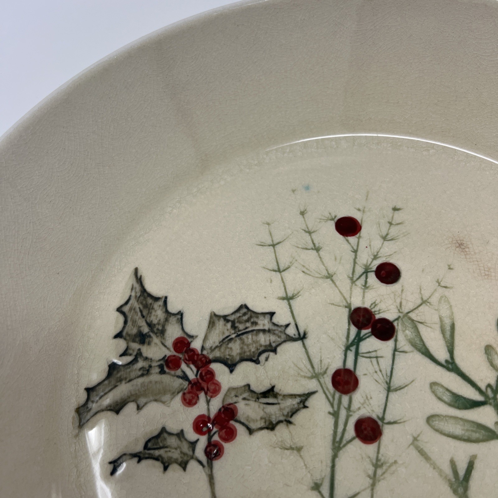 Stoneware Botanical Pasta Bowl 12”