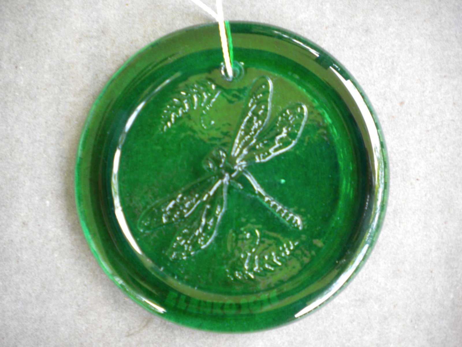 Blenko Glass Suncatcher – Dragonfly – Clover