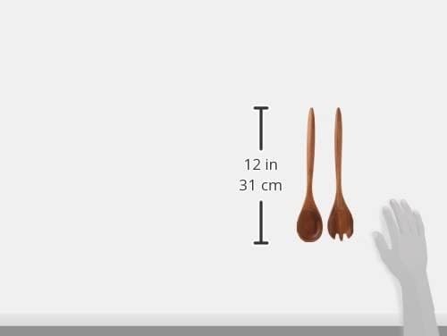 Lipper International 1188 Acacia Oblong Salad Servers, 12″ Long, One Pair
