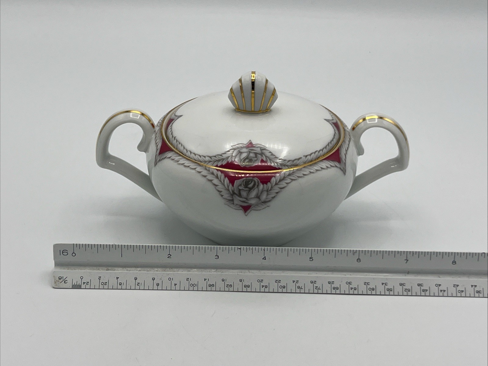 Narumi Victory Rose Sugar Bowl Lid Fine China Made in Japan Discontinued