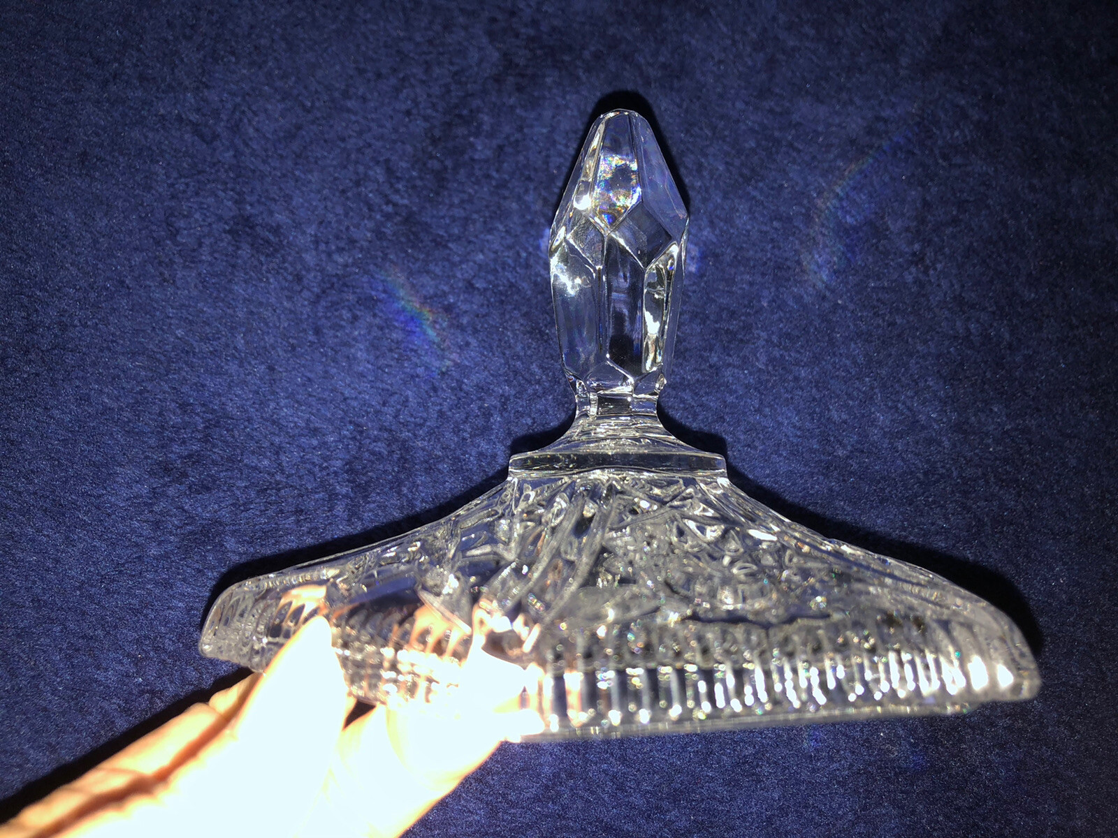 Cut Glass Covered Candy Bowl