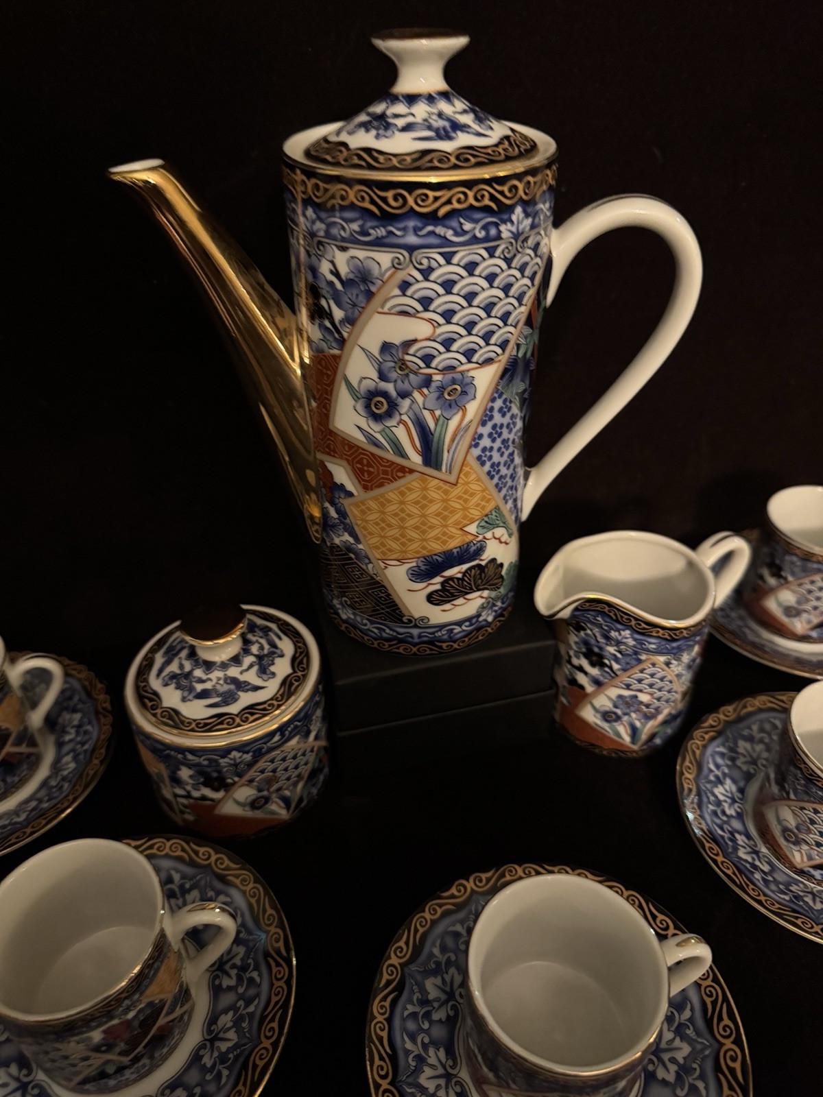 Vintage Japanese Demitasse Set