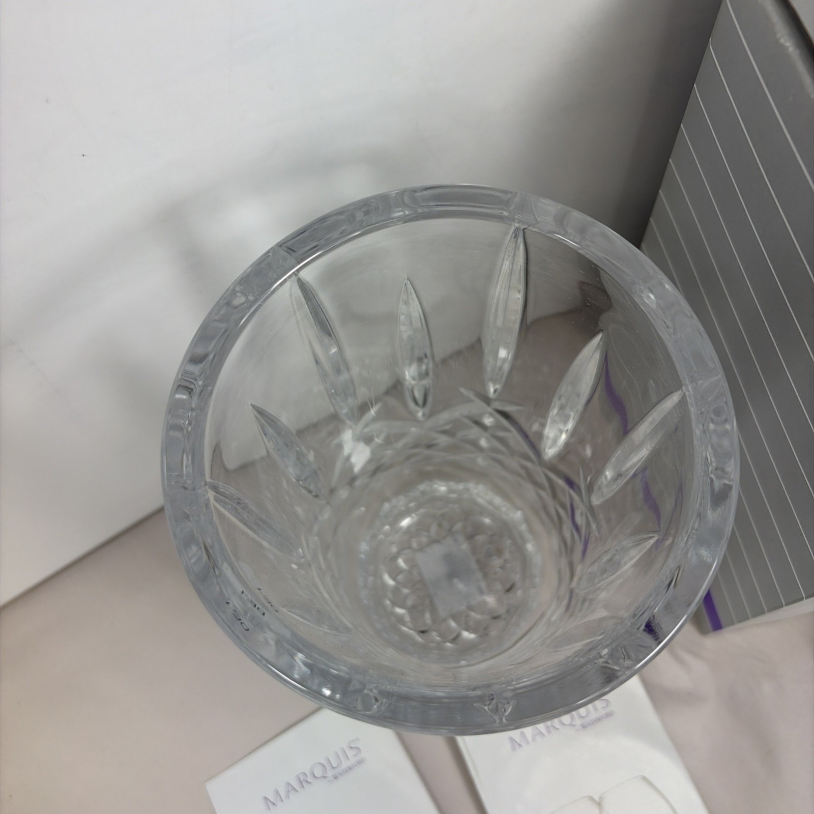 9″ WATERFORD Crystal Marquis Markham Vase Germany Heavy