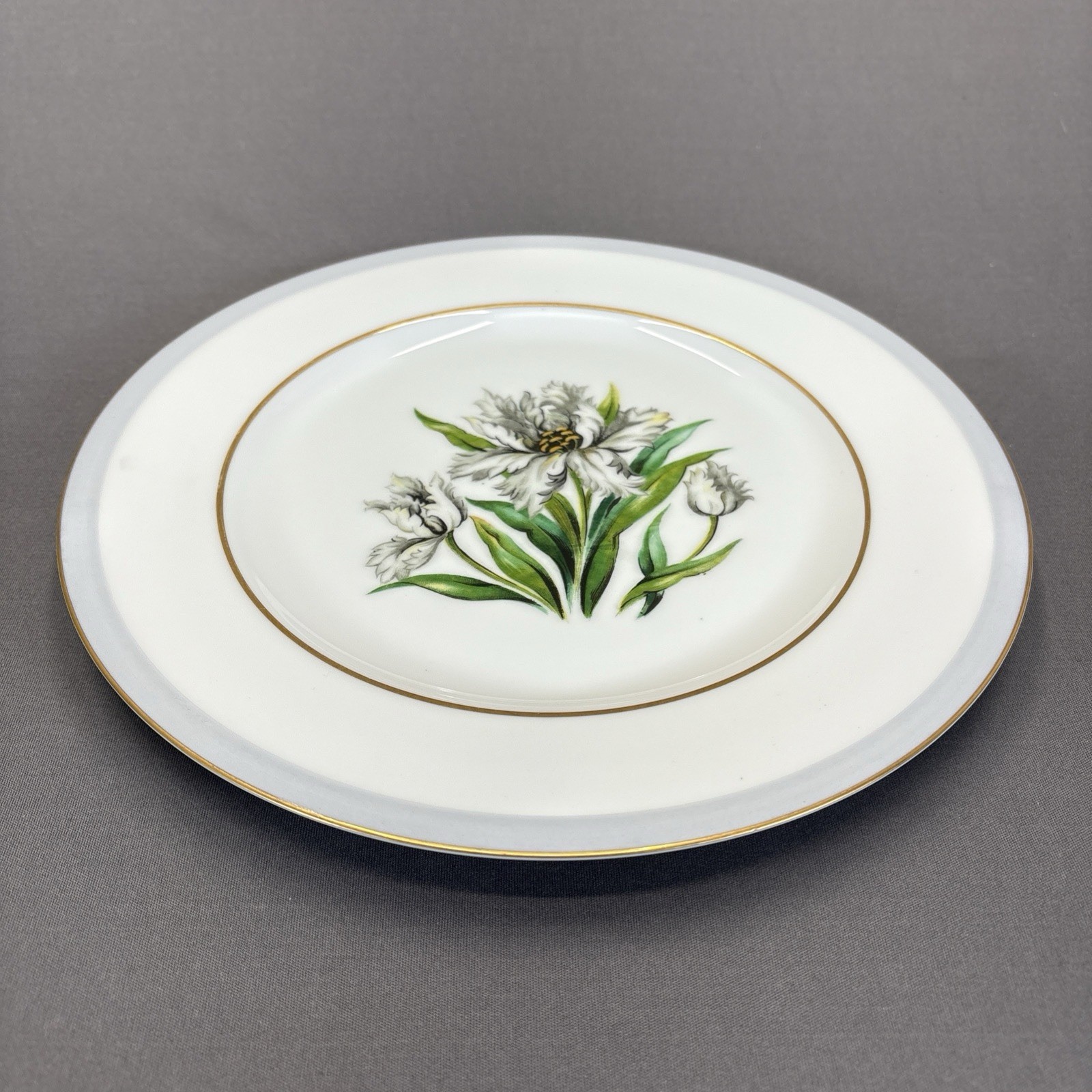 Citadel Fine China Ashworth Dinner Plate 10 5/8″ Replacements White Flower
