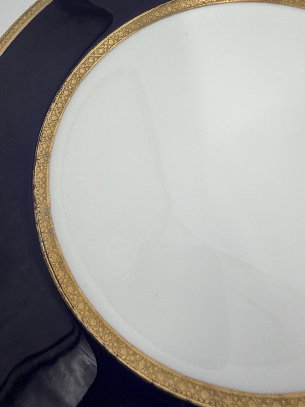 Tiffany & Co Coalport England Cobalt Blue Gold Encrusted Dinner Plates Lot 6