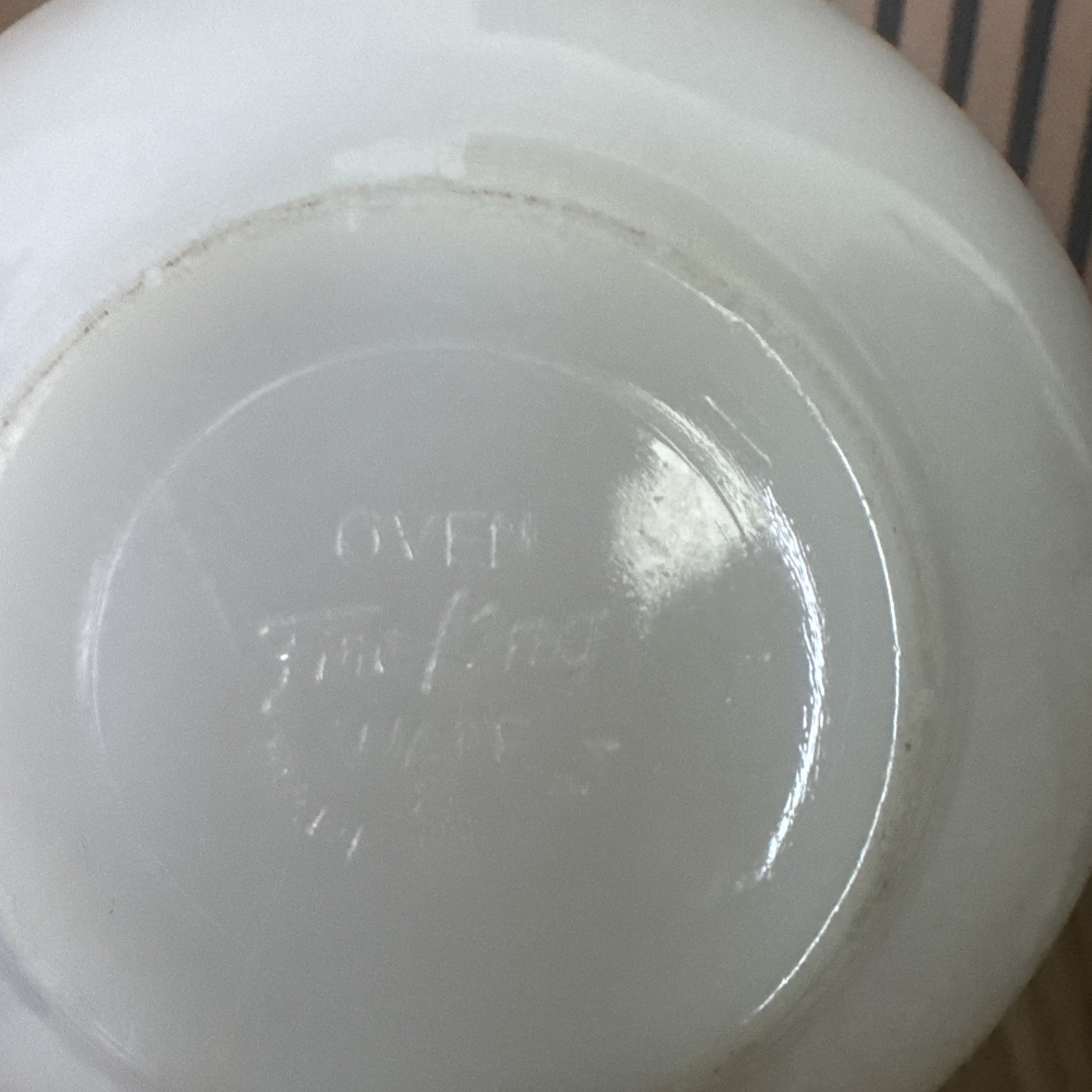 Vintage Fire King Oven Bowl Chili Baking Cereal Salad Milk Glass