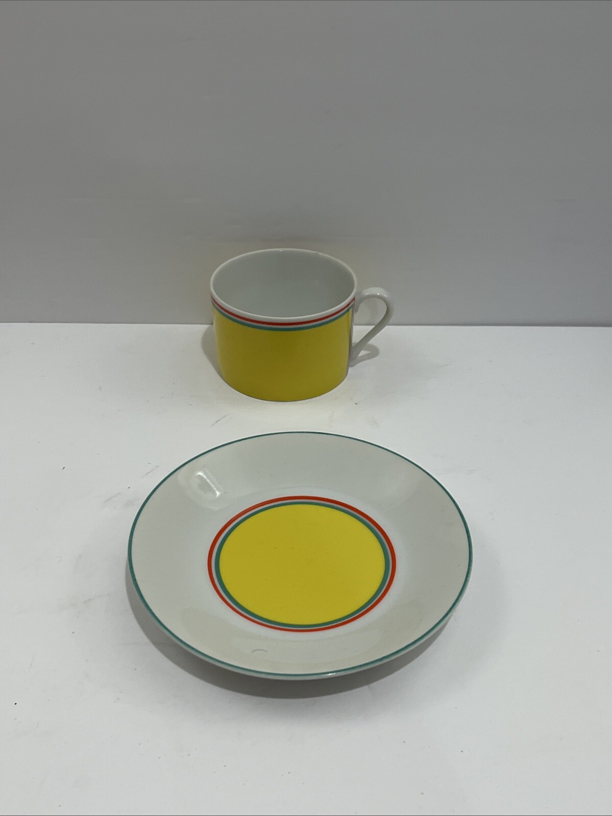 RARE! FIESTA 1980 BY GEORGES BRIARD Set Of Cup And Saucer 6 Oz Mid Century