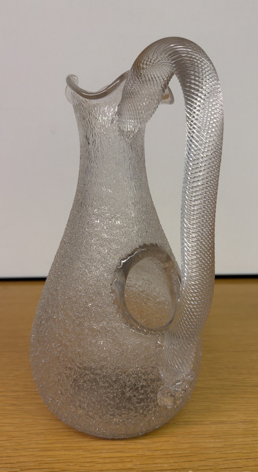 Antique Biedermeier Style Carafe glass cold duck champagne cooler pitcher
