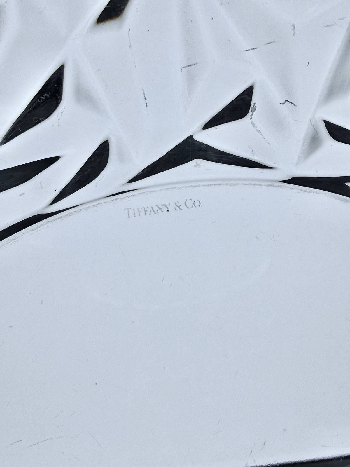 Tiffany & Co Rock Cut – Crystal Salad Plate, 8”