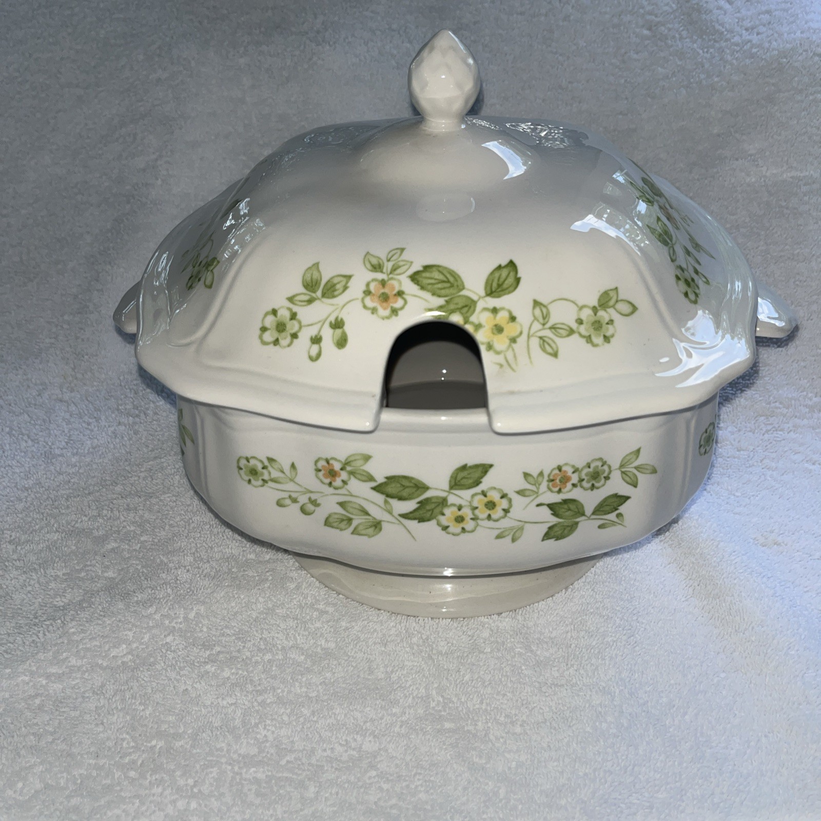 Sears Ironstone Petite Flora Soup Tureen Covered With Lid EUC Japan