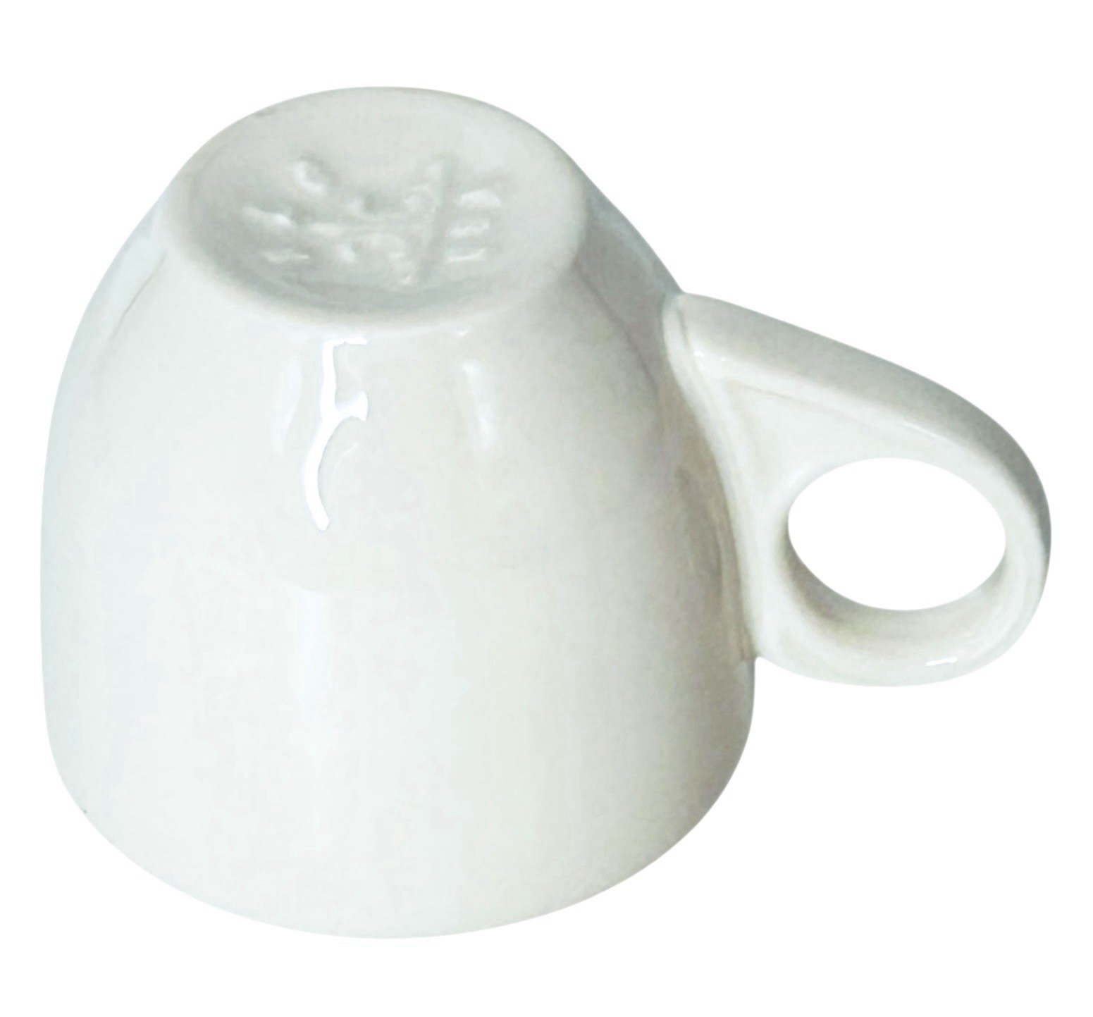 Homer Laughlin HL10800 UNIQUE IVORY American White Rolled Edge Narrow Rim AD Cup