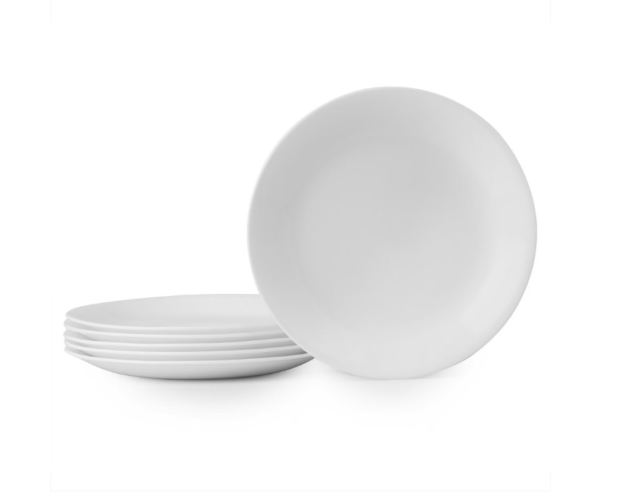 Corelle Winter Frost White 8.5″ Glass Salad Plate (Set of 6)