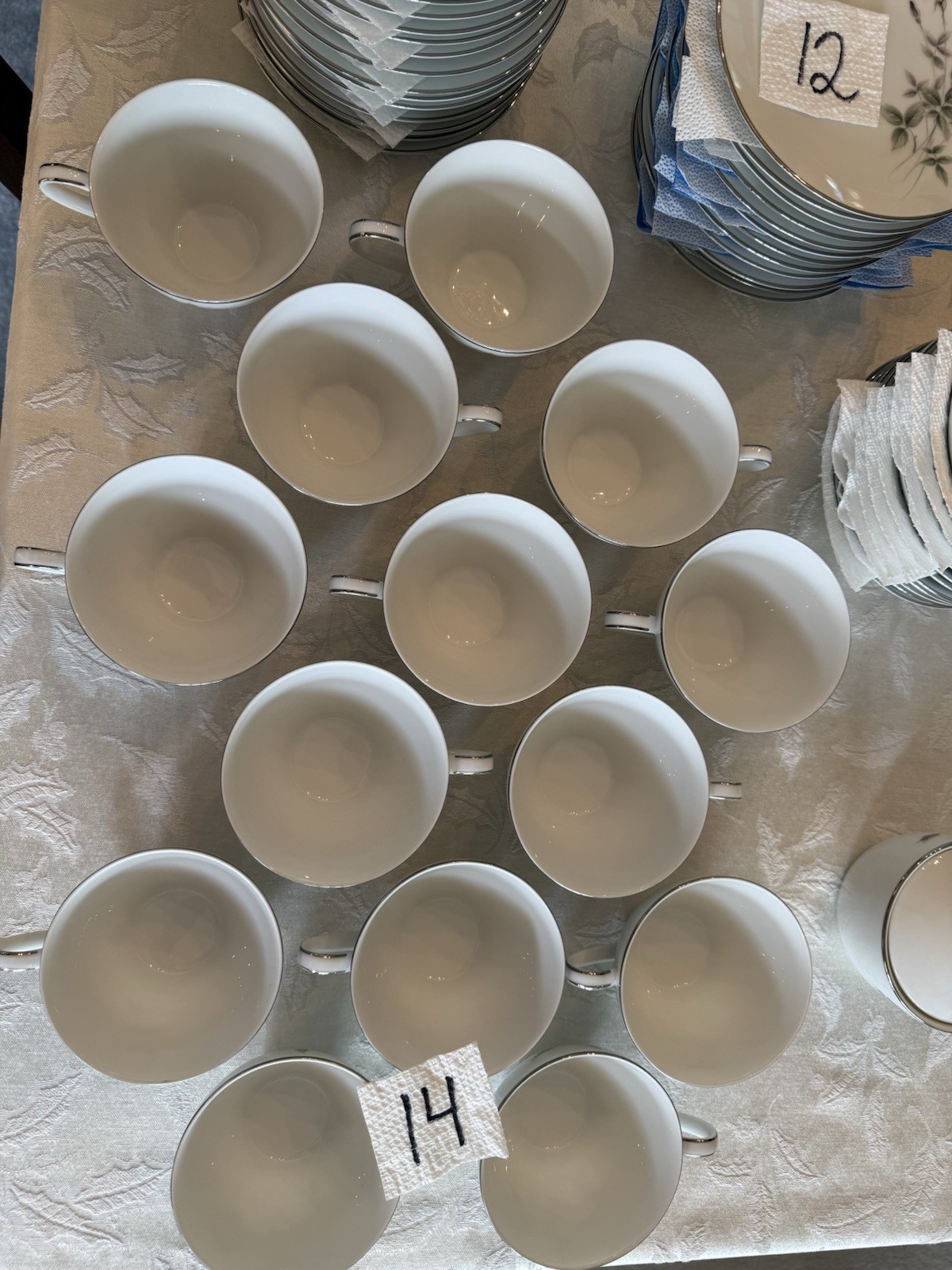 Noritake China Set JANETTE 6604 Service For 12 with Serving Pieces – EUC – 7pc
