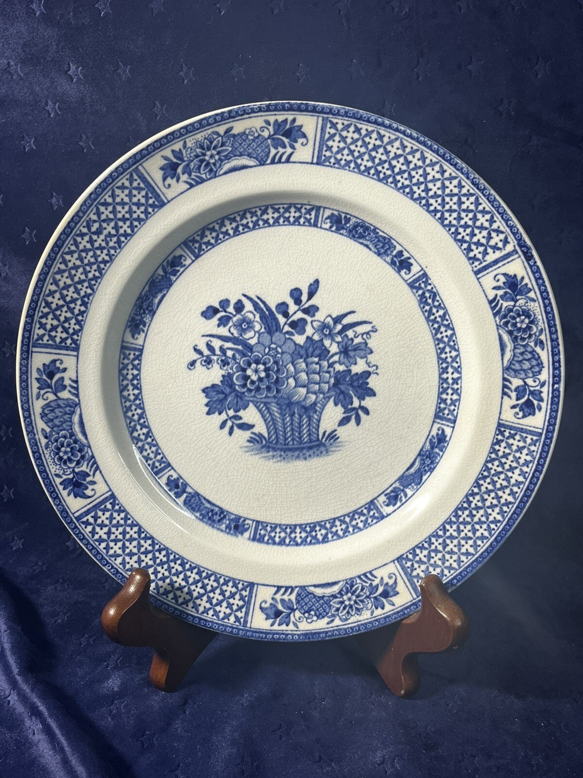 BOOTHS Vintage Set Of 6~7 7/8” Salad Plates NANKIN pattern English Silicon China