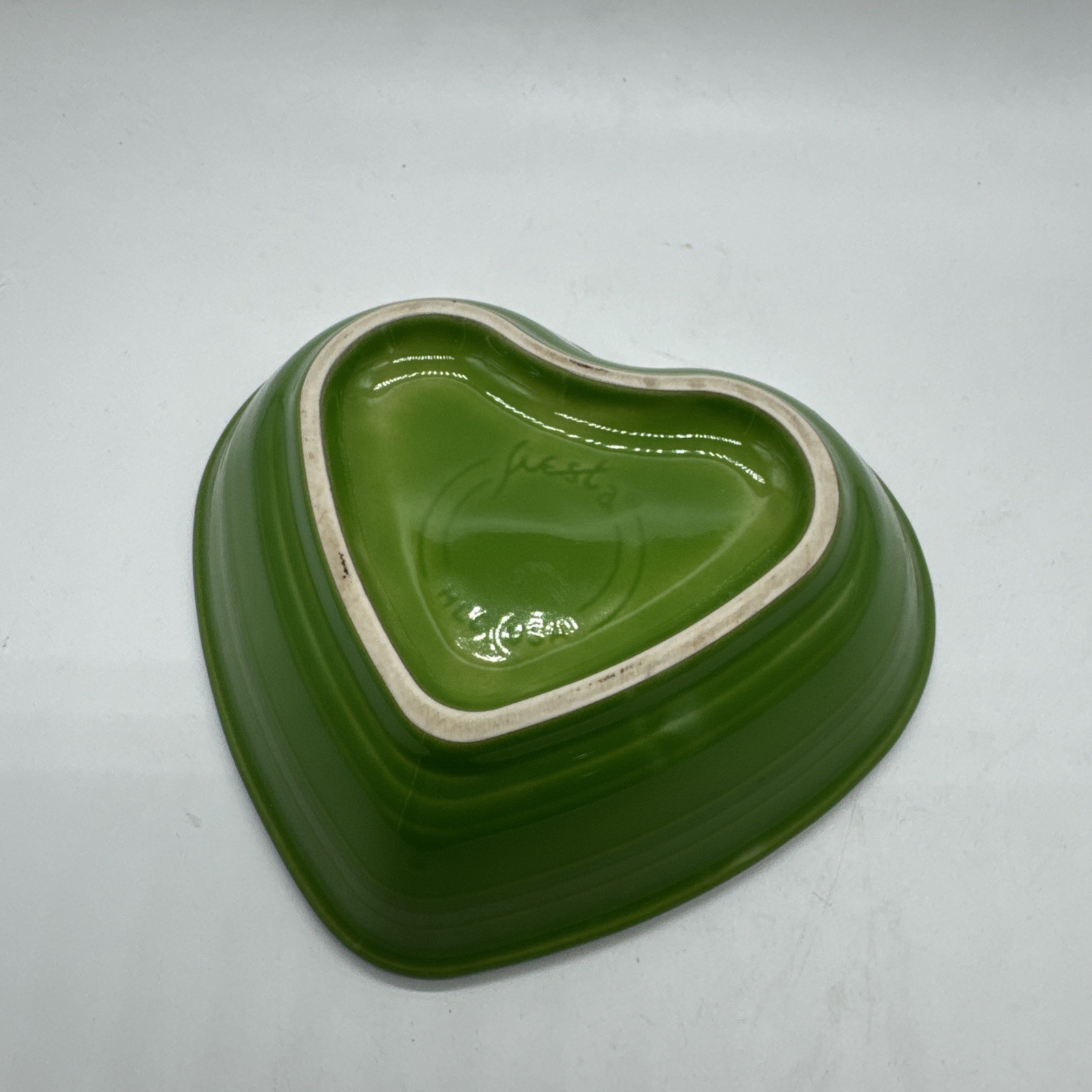 Fiestaware Heart Shaped Bowl Homer Laughlin Fiesta Shamrock Green