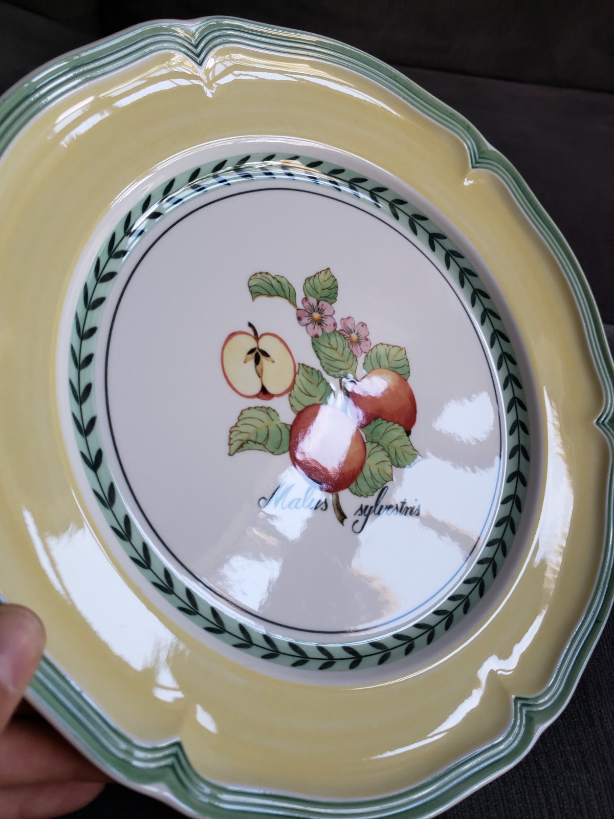 Set Of 4 Villeroy & Boch FRENCH GARDEN Valence Orange Dinner 10 3/8″ EXCELLENT!
