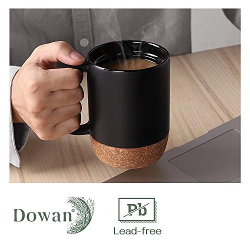 Coffee Mugs, 15 oz Mug Set of 2, Large Ceramic 15 fl oz (Set of 2) Matte Grey