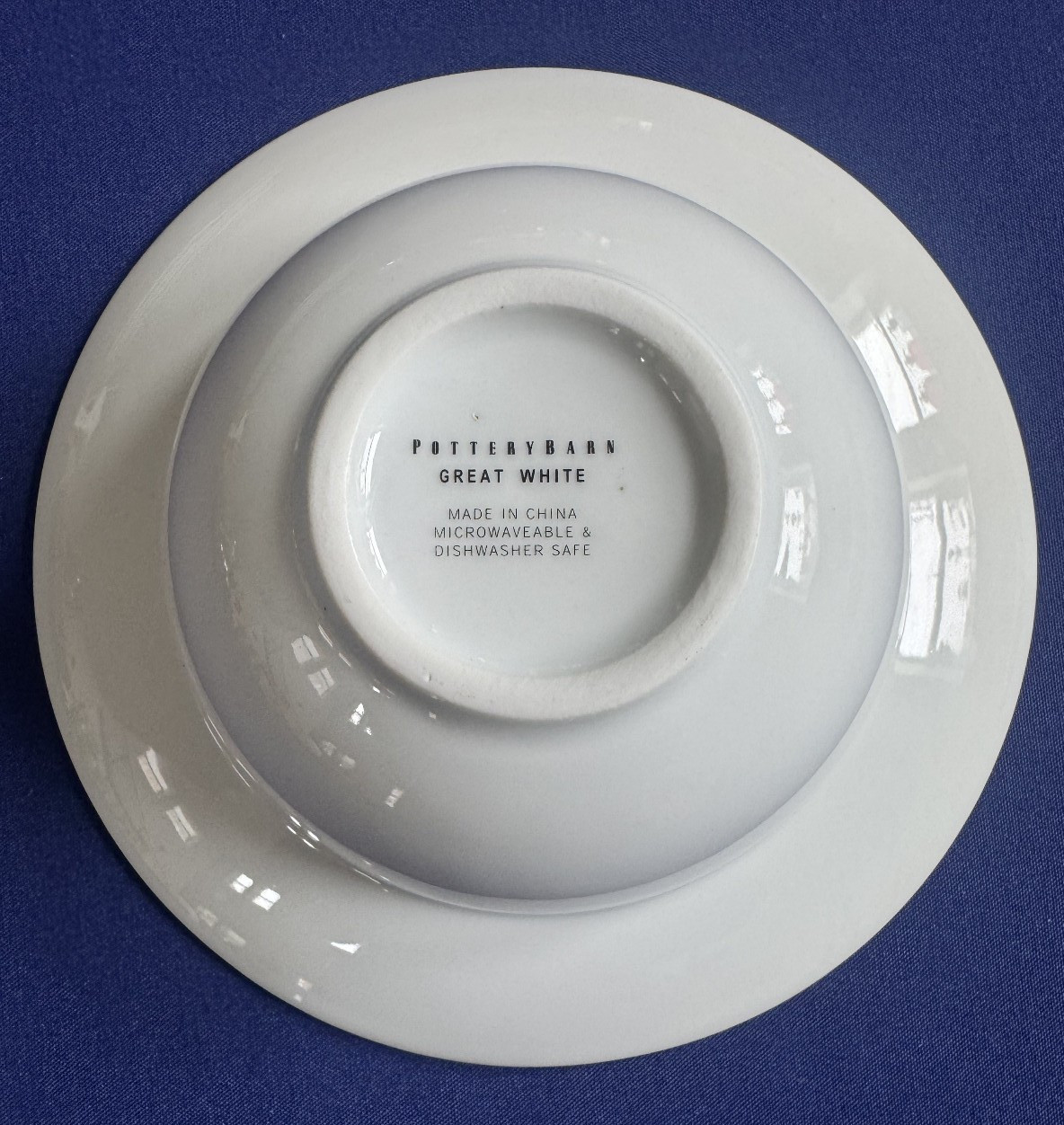 Pottery Barn Great White Rimmed Pasta Soup Bowl Replacement • 7 7/8″