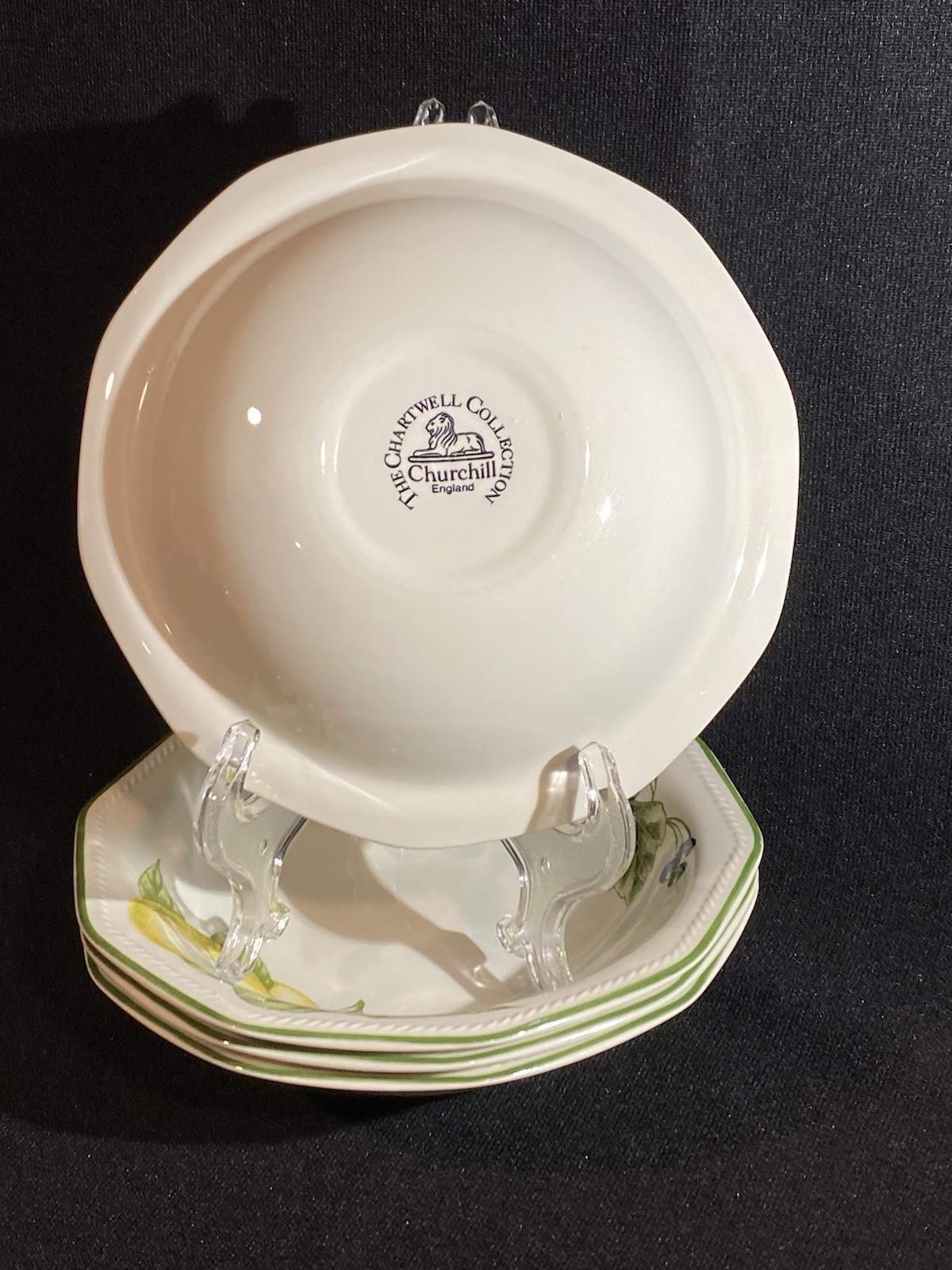 Churchill 7 7/8″ VICTORIAN ORCHARD Soup Salad Cereal Bowls England SET OF 4