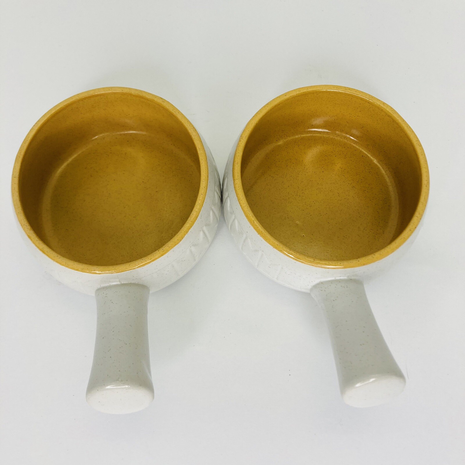 Ironstone Oven Proof Bean Pots Soup Mugs w/Handles MI Japan